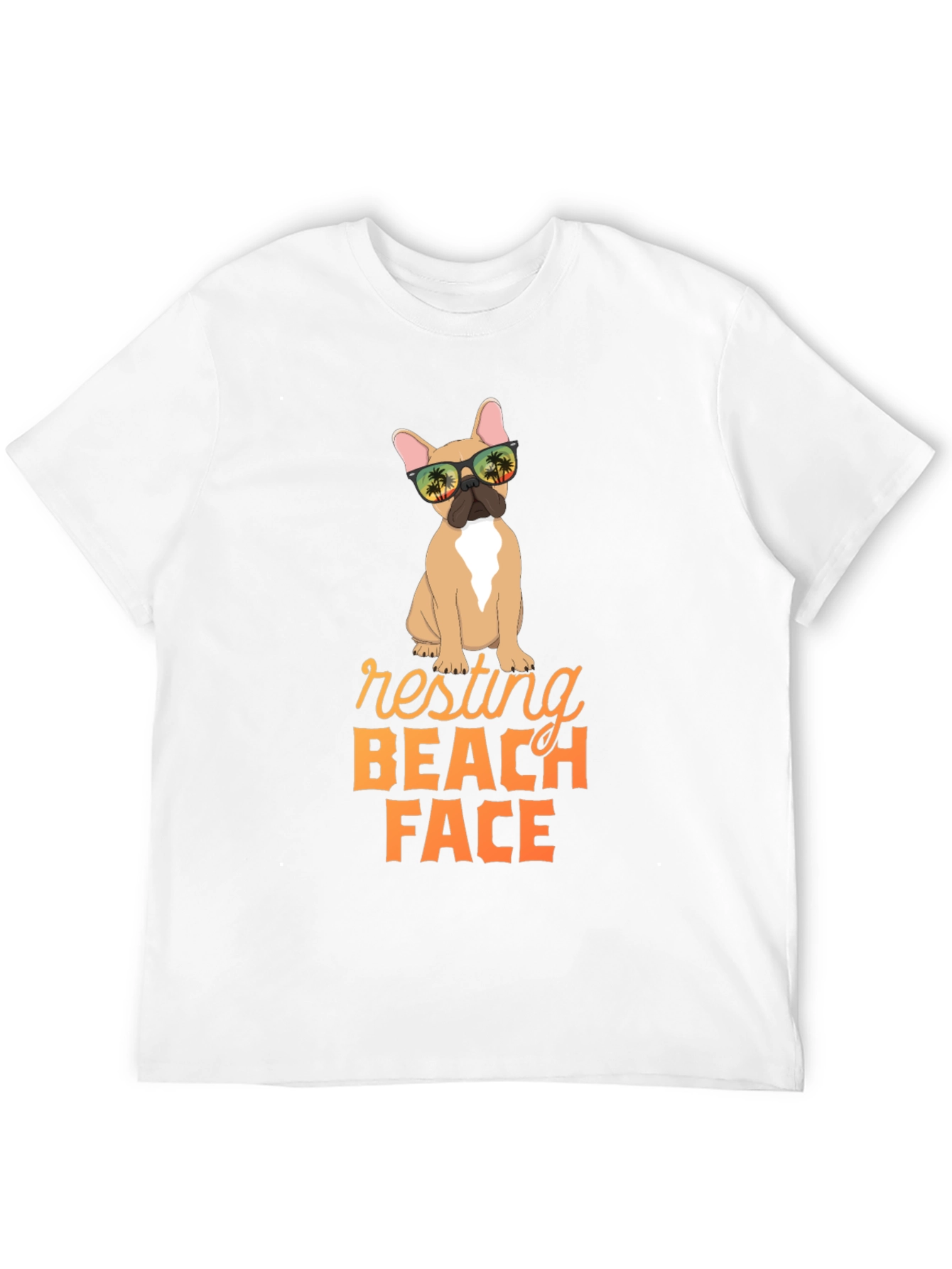 Resting Beach Face Dog Graphic Tee