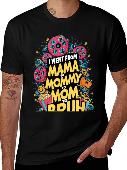 Mama to Bruh Black Graphic Tee