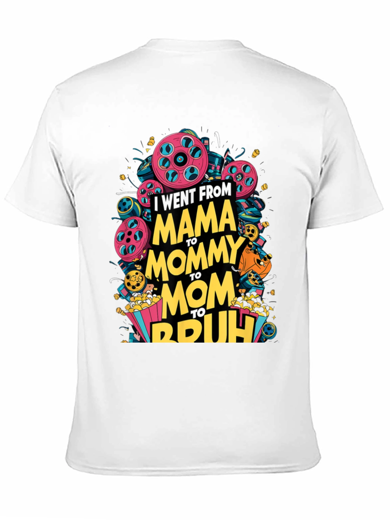 Mama to Bruh Black Graphic Tee