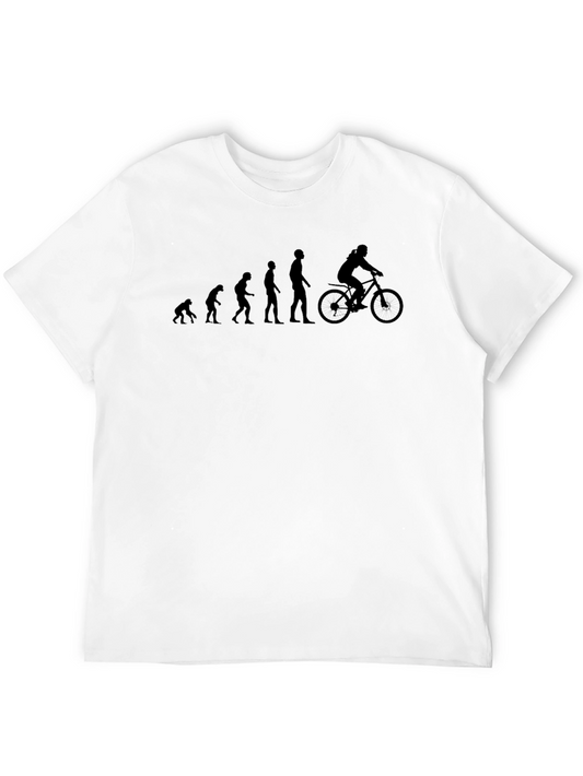 Evolution of Biking Black T-Shirt