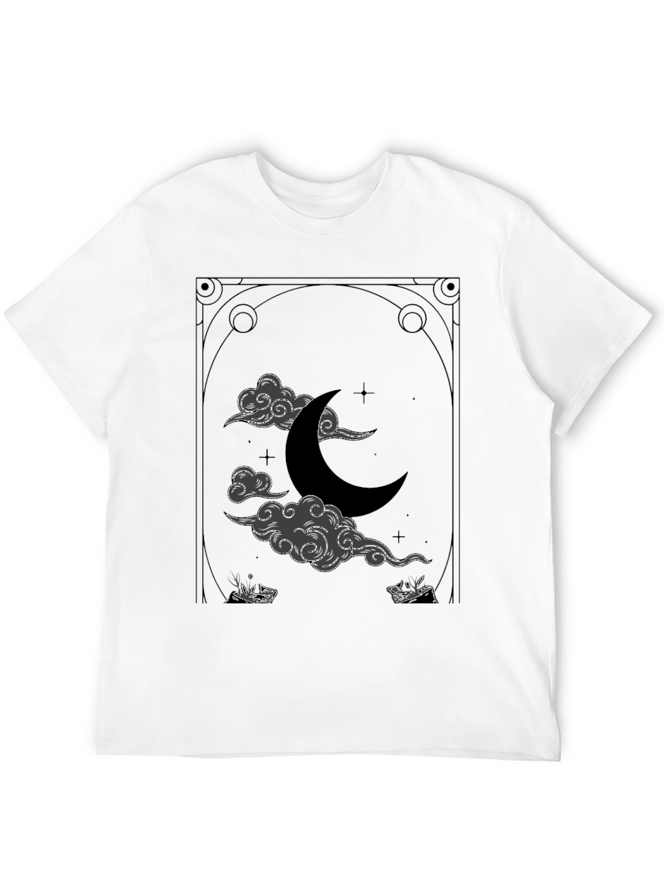 Mystic Moon Graphic Tee - Celestial Design