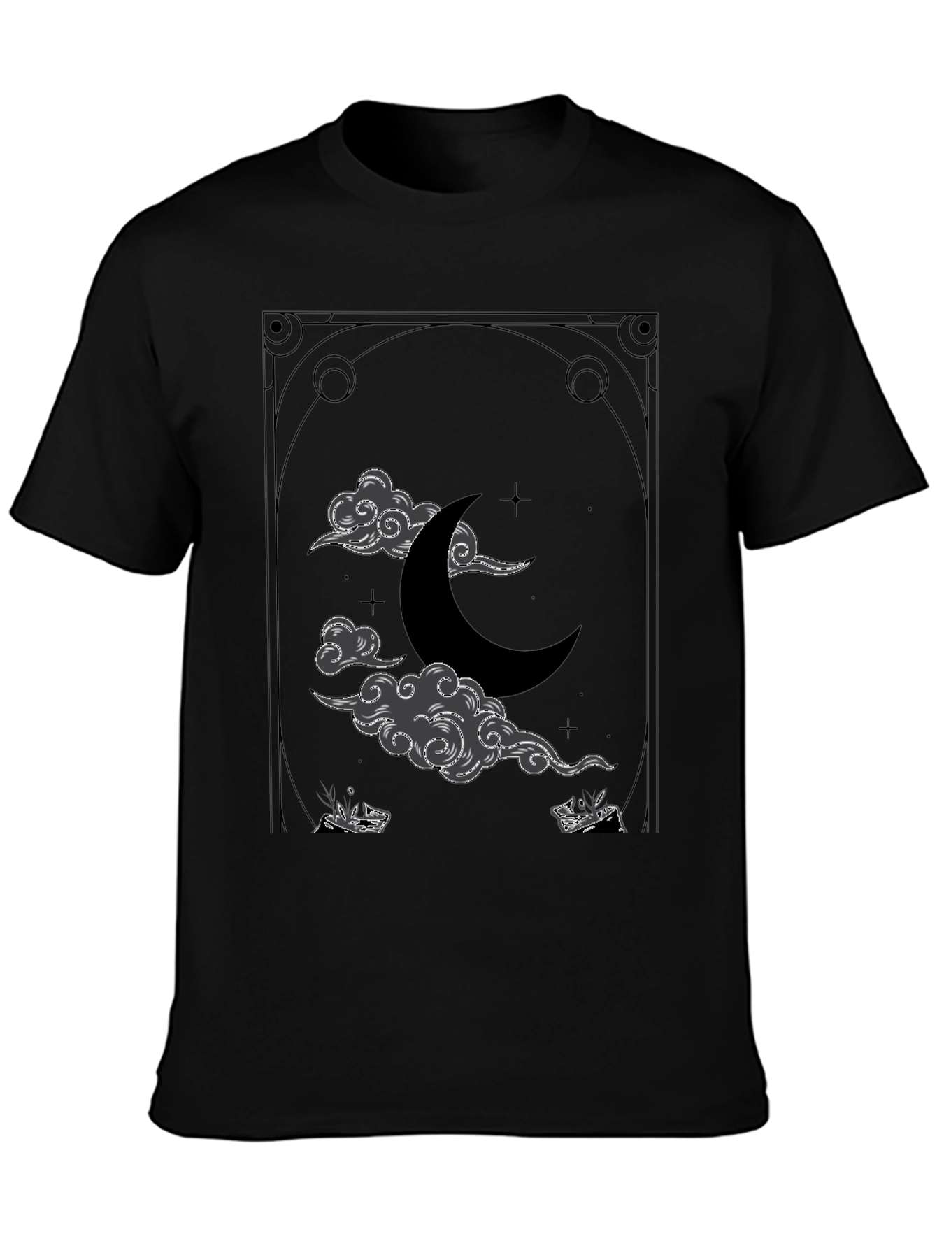 Mystic Moon Graphic Tee - Celestial Design