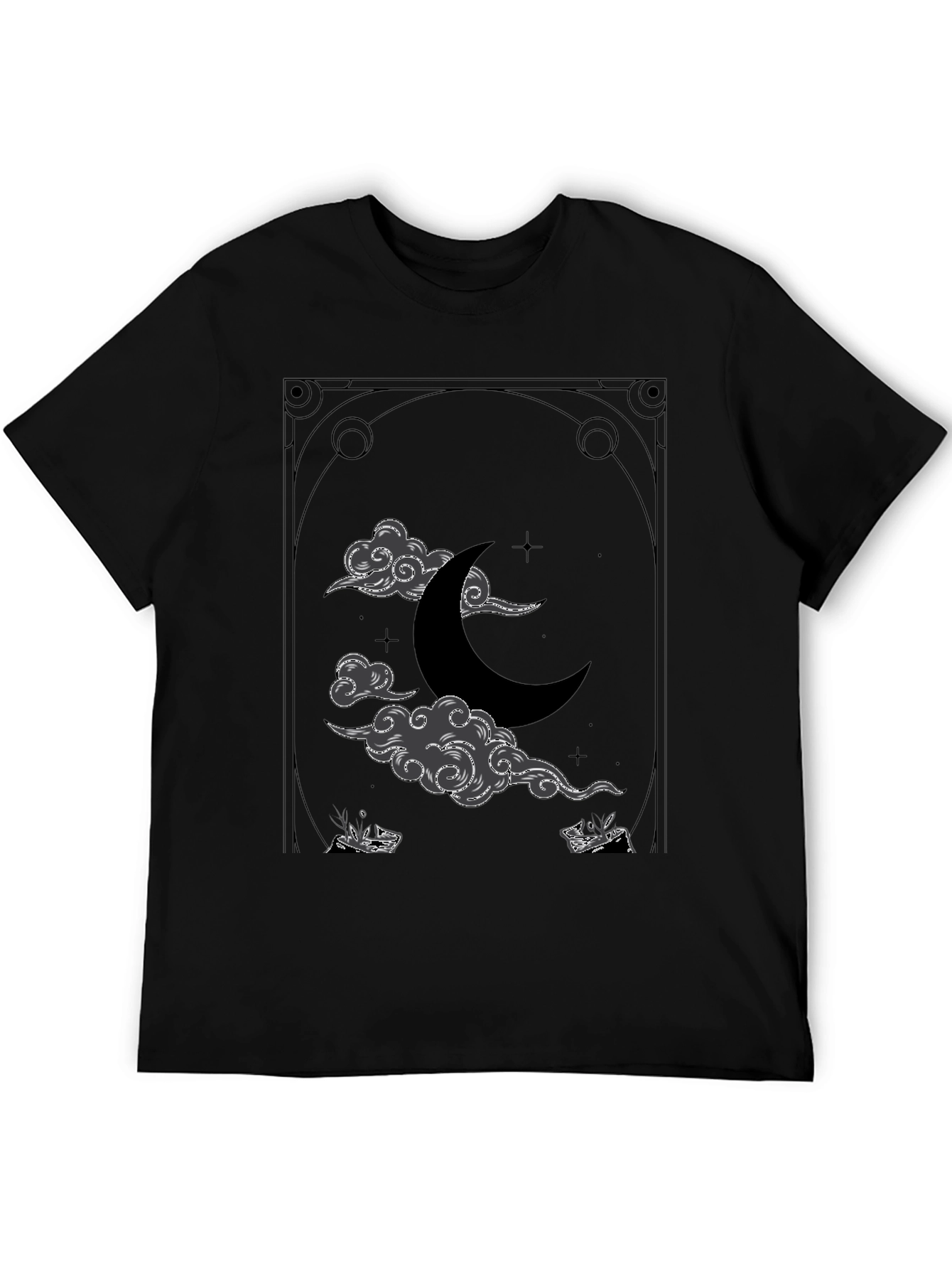 Mystic Moon Graphic Tee - Celestial Design