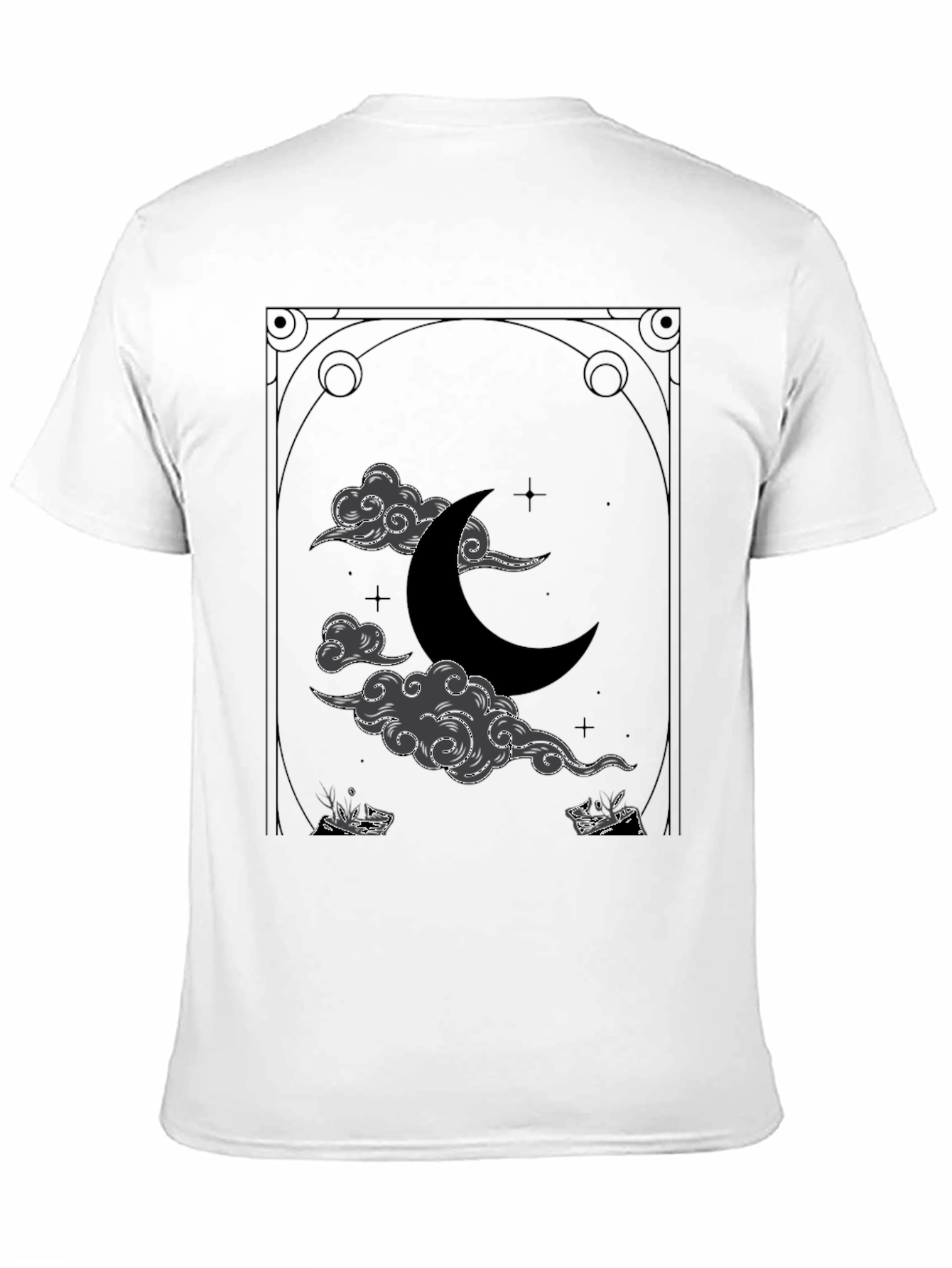 Mystic Moon Graphic Tee - Celestial Design