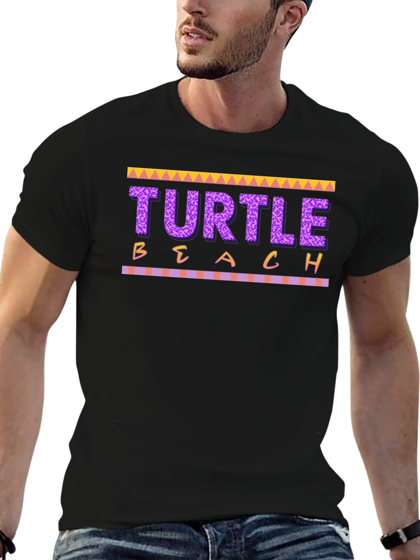 Turtle Beach Graphic Tee - Mens Black T-Shirt