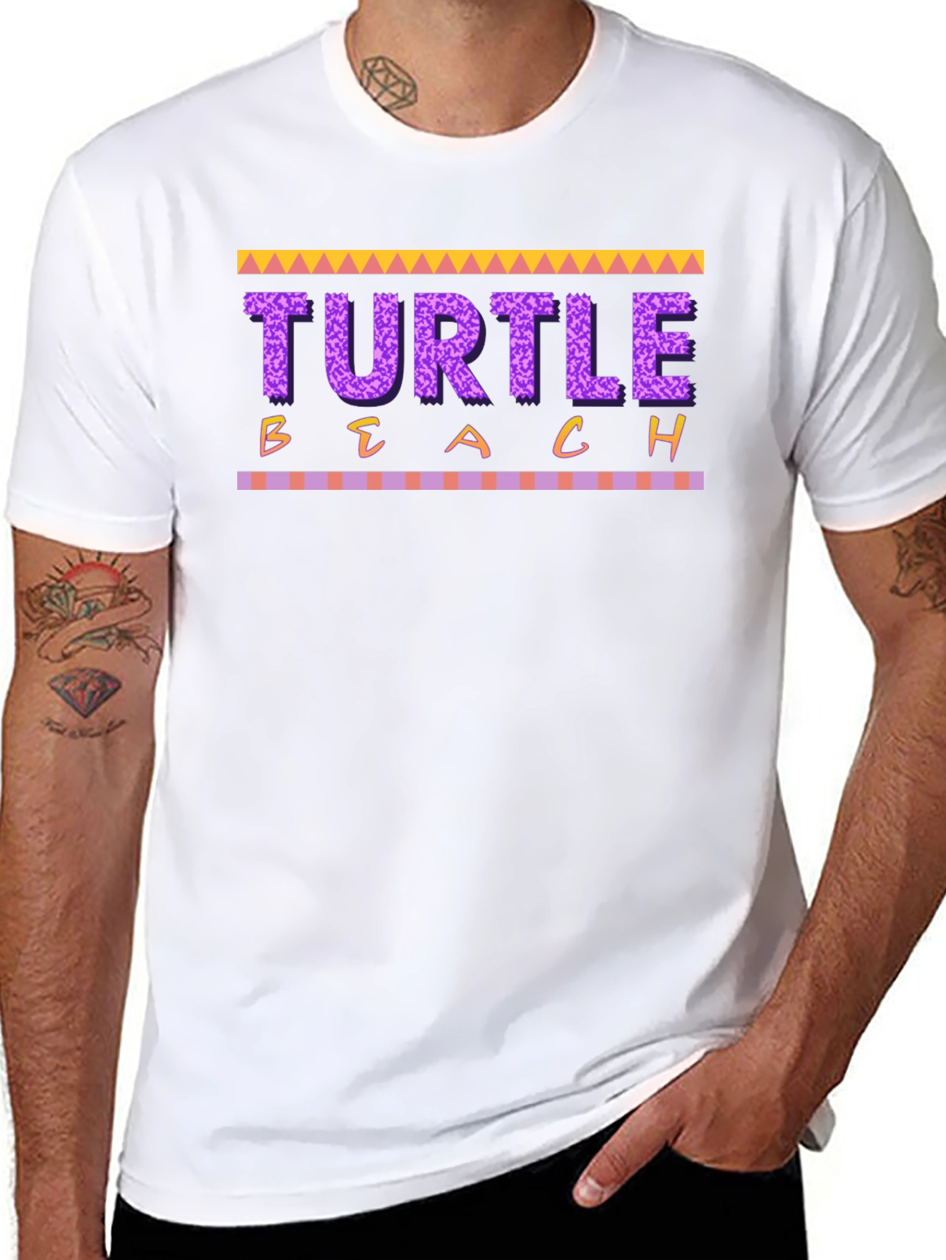 Turtle Beach Graphic Tee - Mens Black T-Shirt
