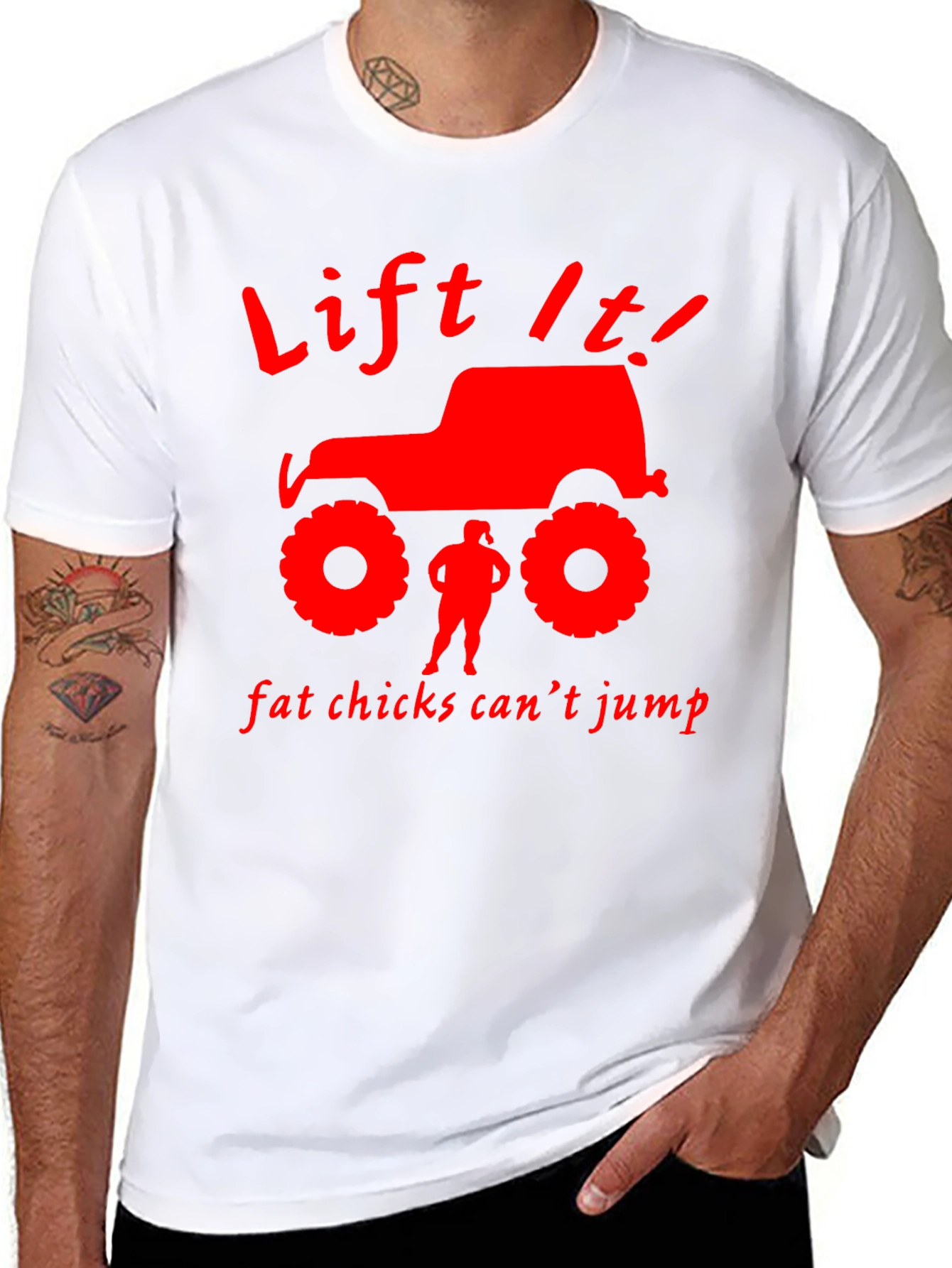 Lift It! T-Shirt - Funny Off-Road Jeep Design