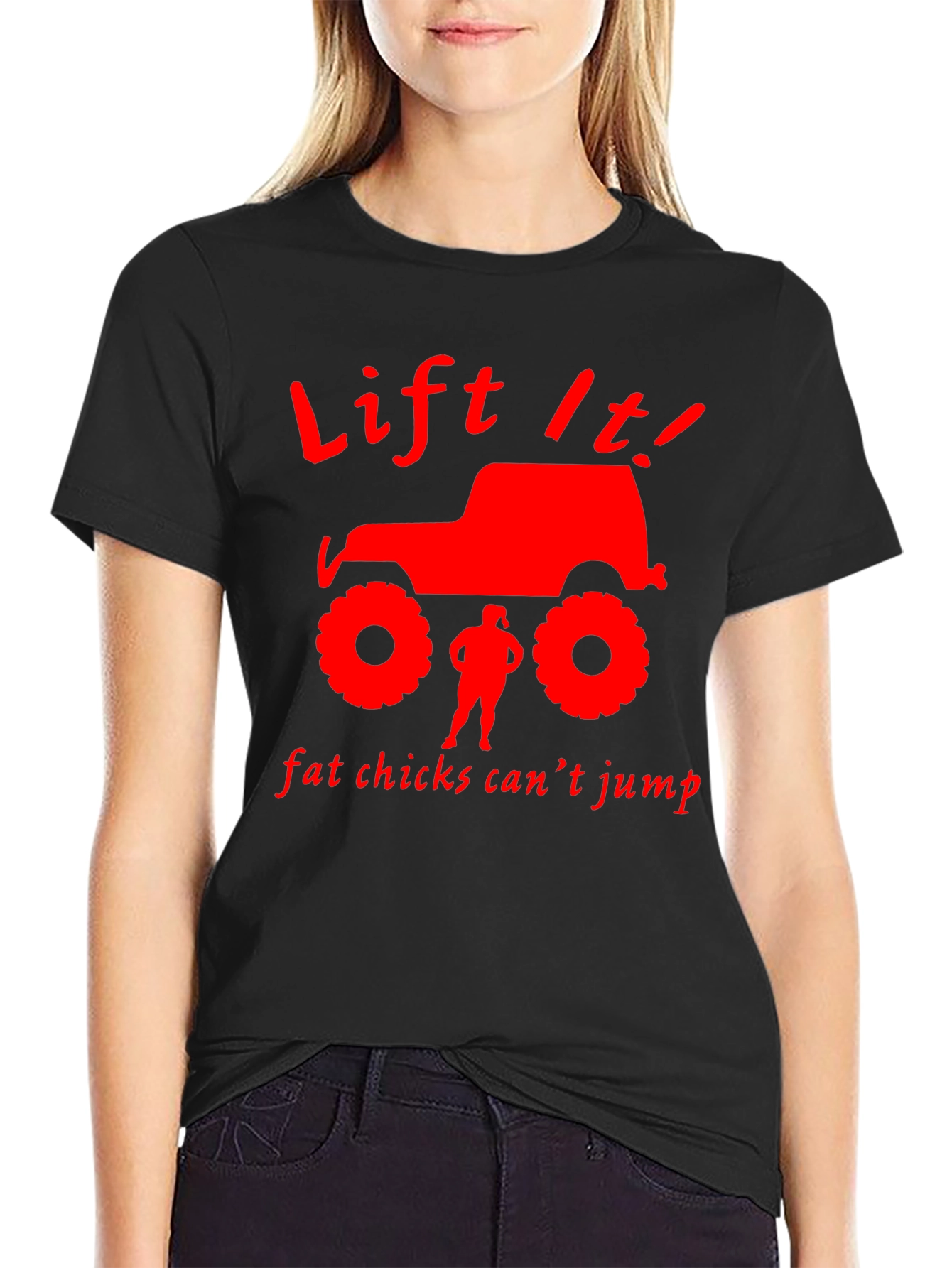 Lift It! T-Shirt - Funny Off-Road Jeep Design