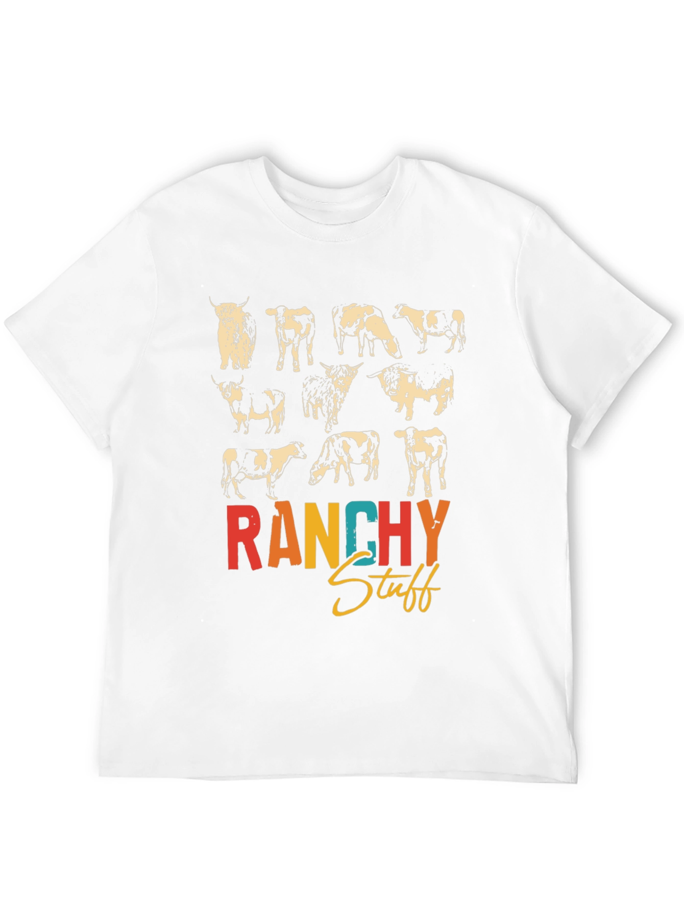 Ranchy Stuff Cow T-Shirt Graphic Tee
