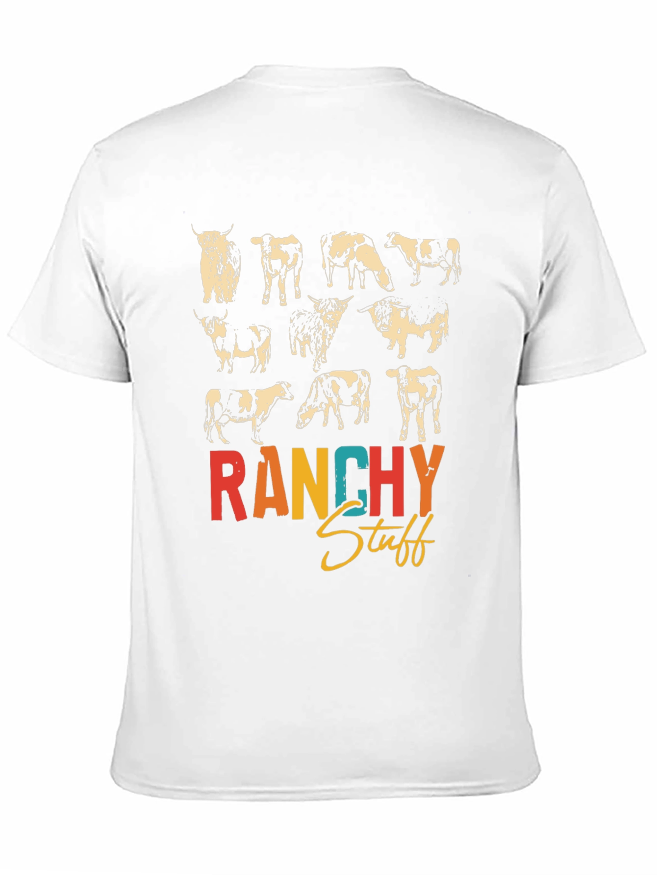 Ranchy Stuff Cow T-Shirt Graphic Tee