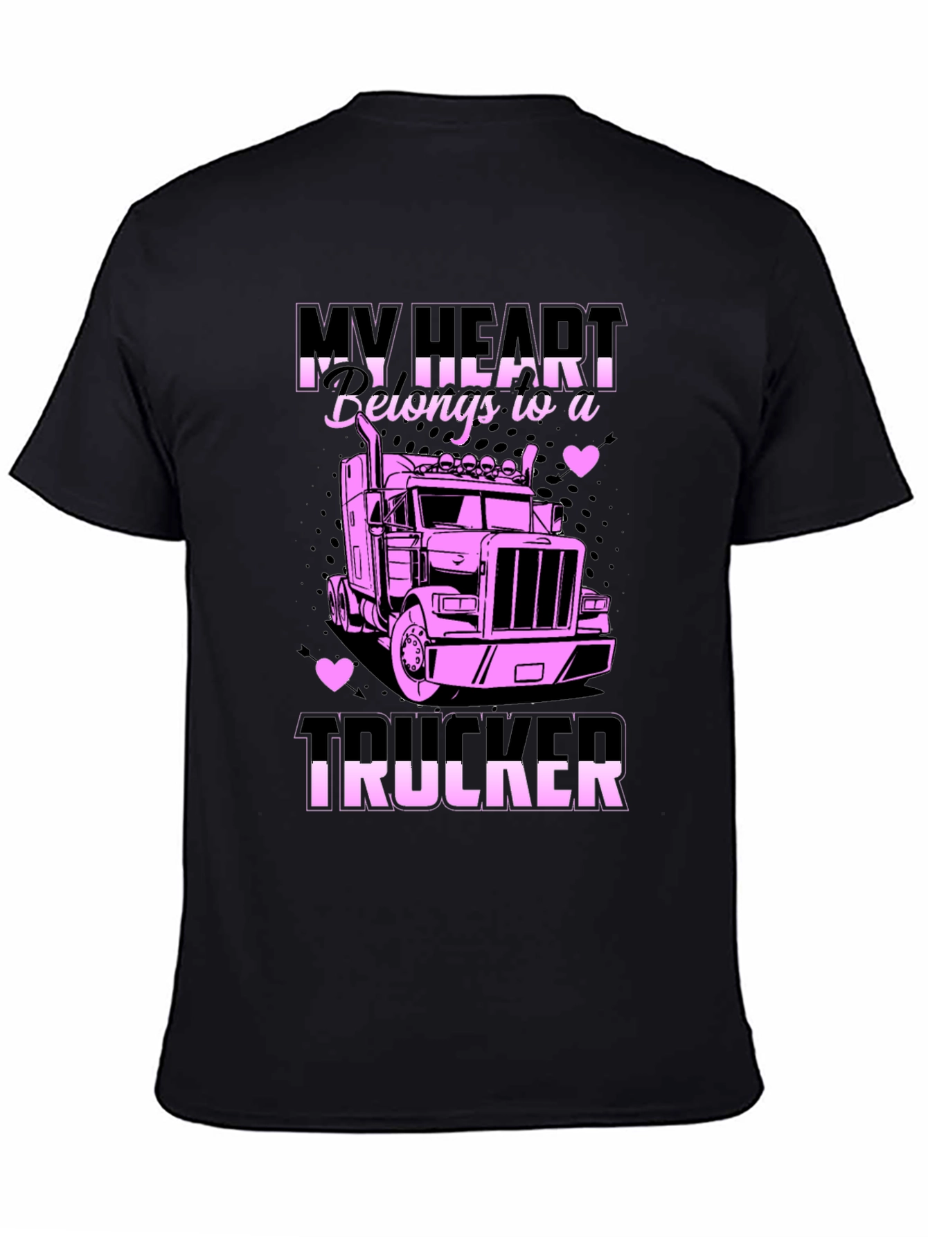 My Heart Belongs to a Trucker T-Shirt