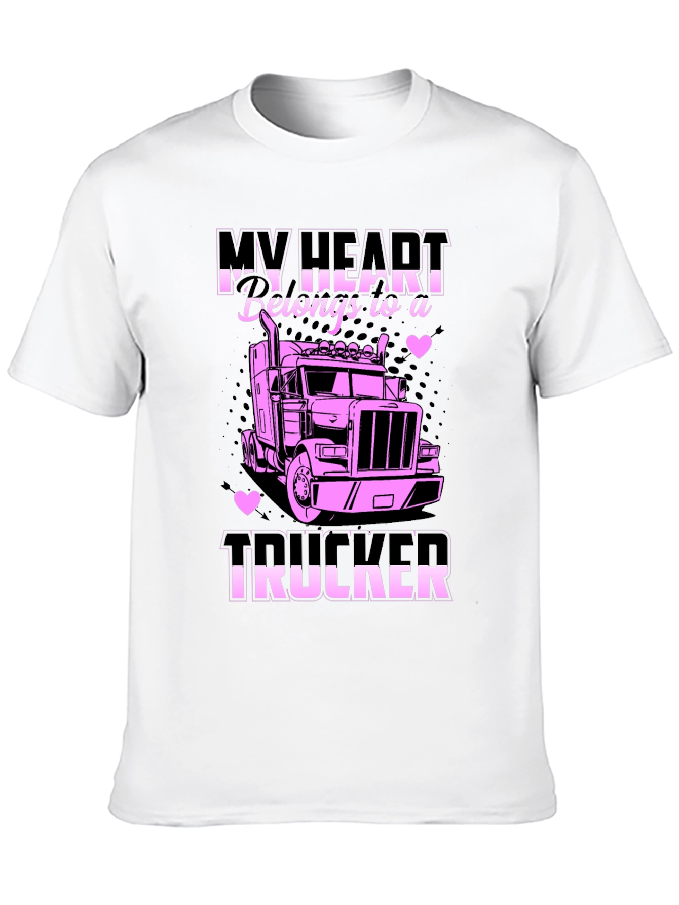 My Heart Belongs to a Trucker T-Shirt