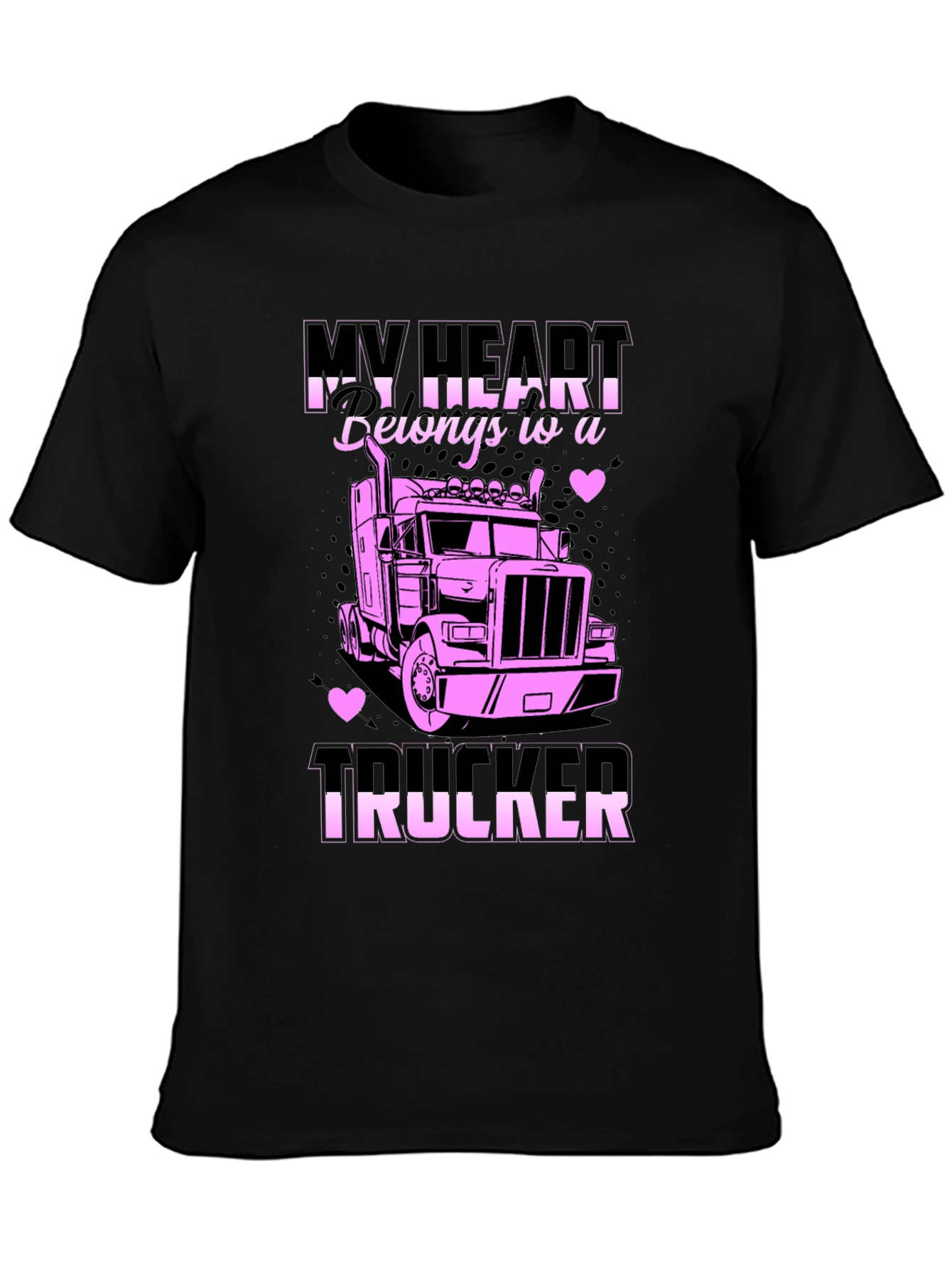 My Heart Belongs to a Trucker T-Shirt
