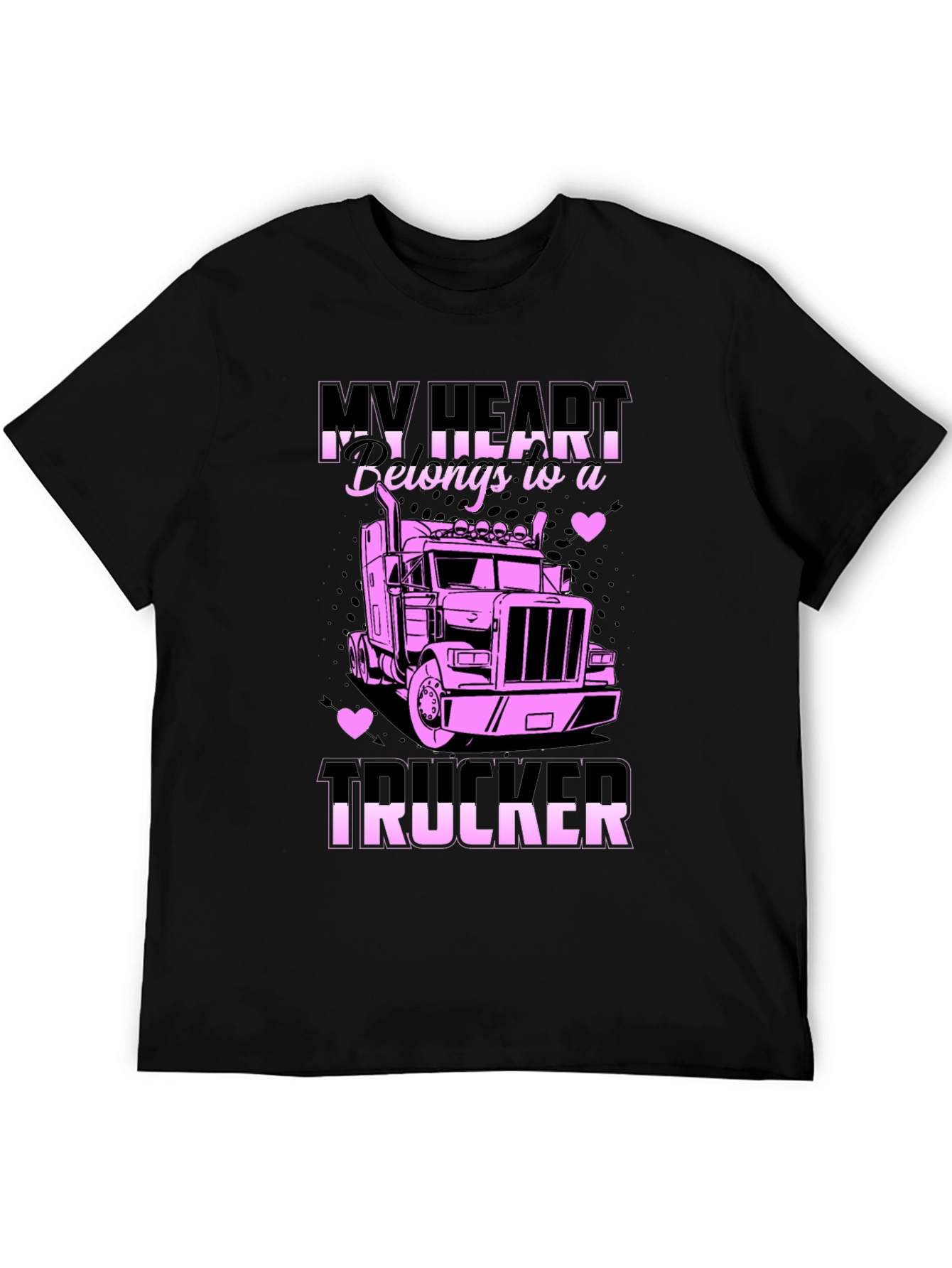 My Heart Belongs to a Trucker T-Shirt