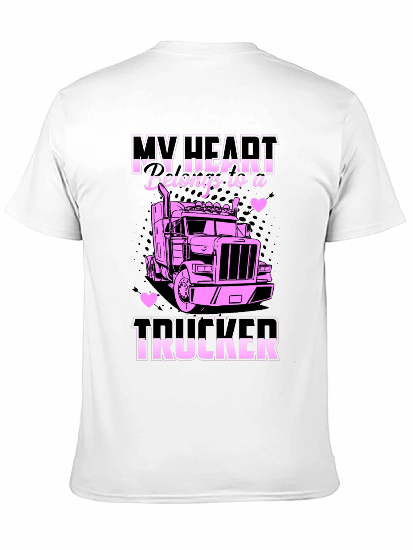 My Heart Belongs to a Trucker T-Shirt