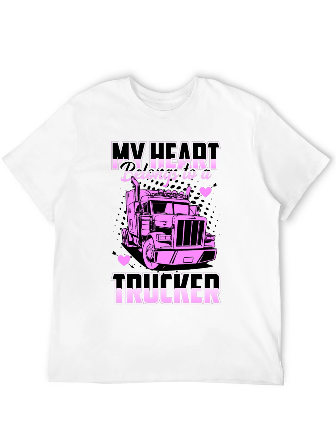 My Heart Belongs to a Trucker T-Shirt