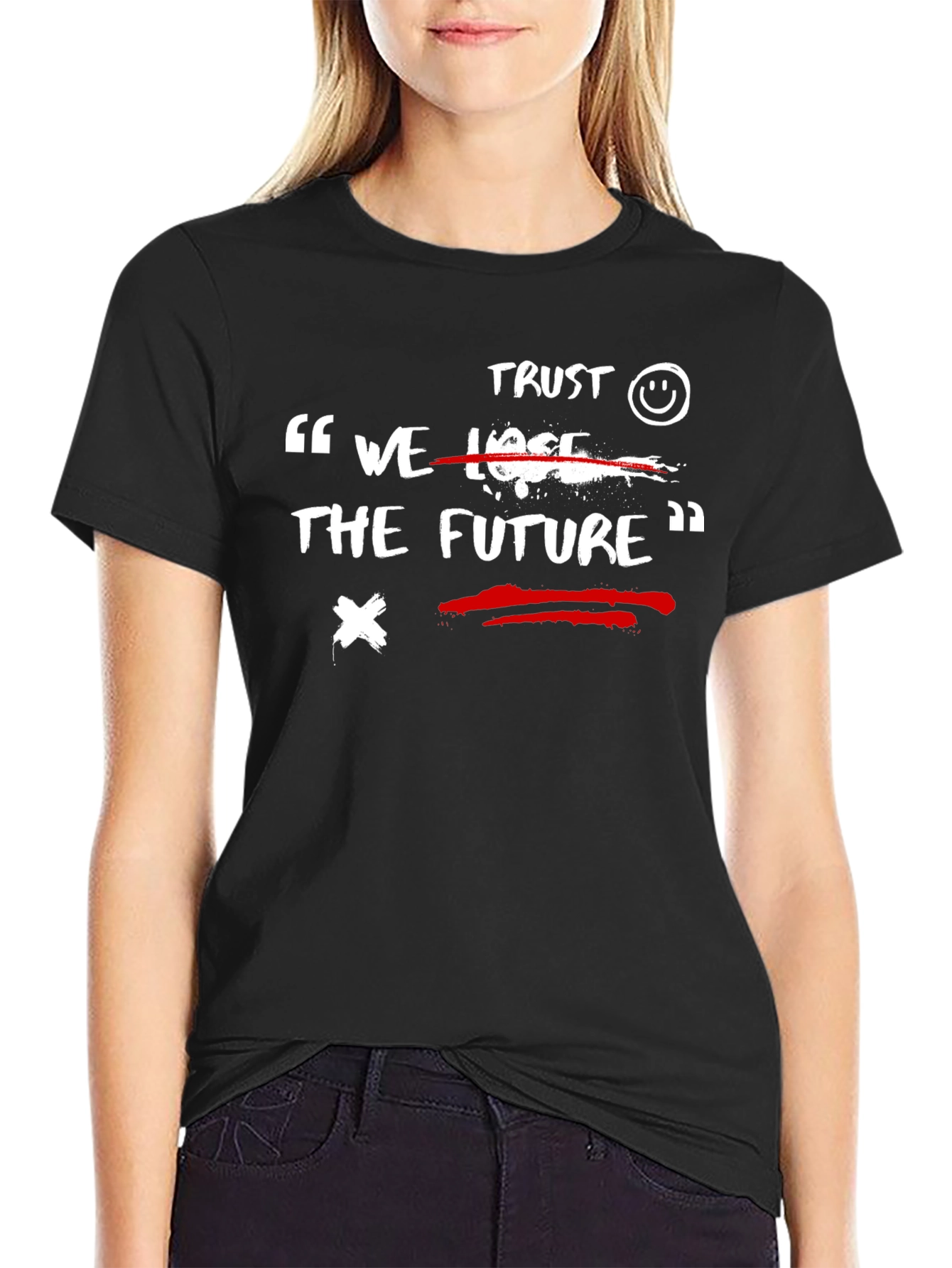 Edgy Graphic T-Shirt: We Lose The Future Tee