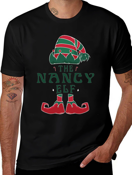 The Nancy Elf Christmas T-Shirt - Holiday Festive Tee
