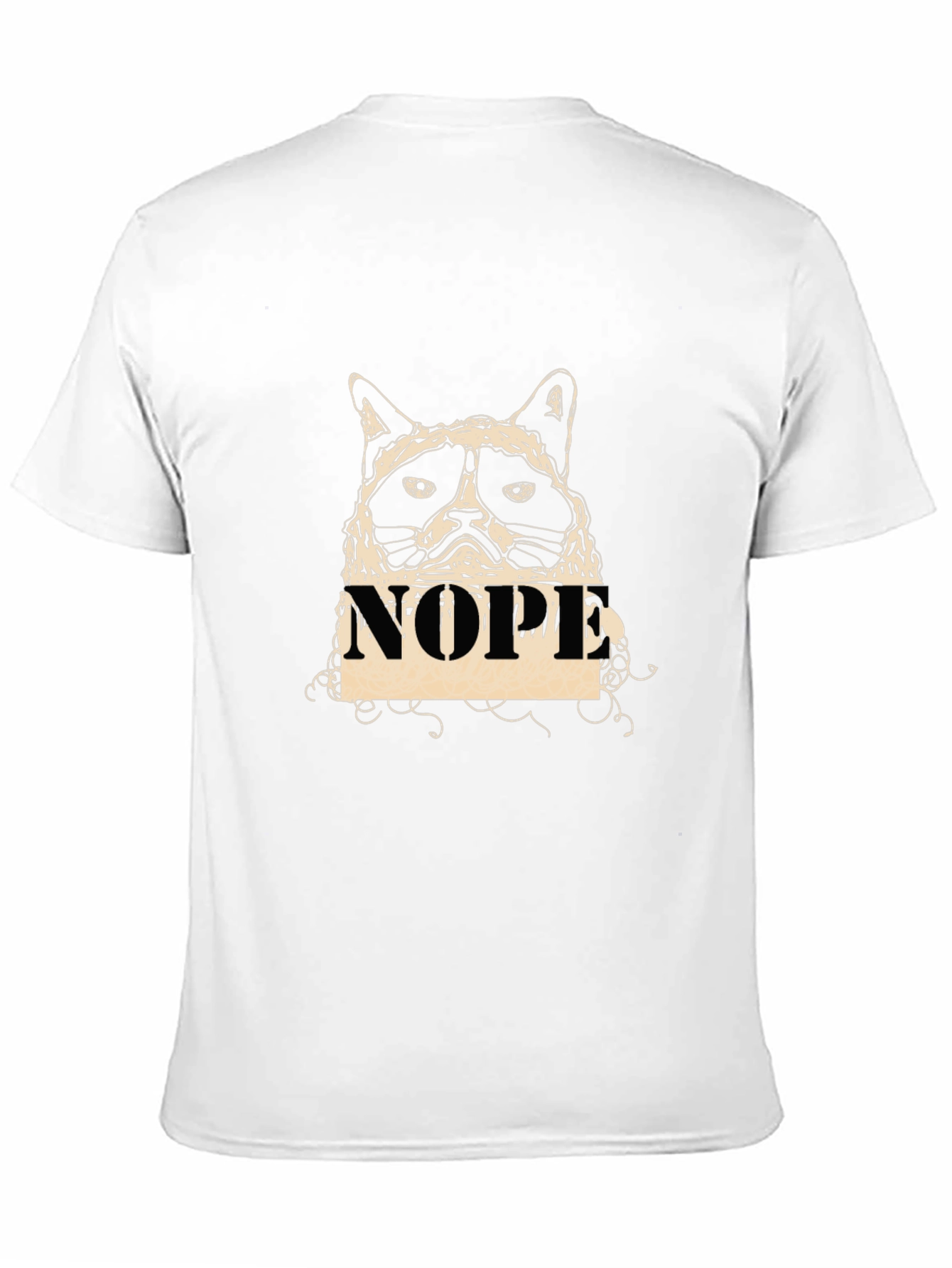Grumpy Cat NOPE Graphic T-Shirt - Black