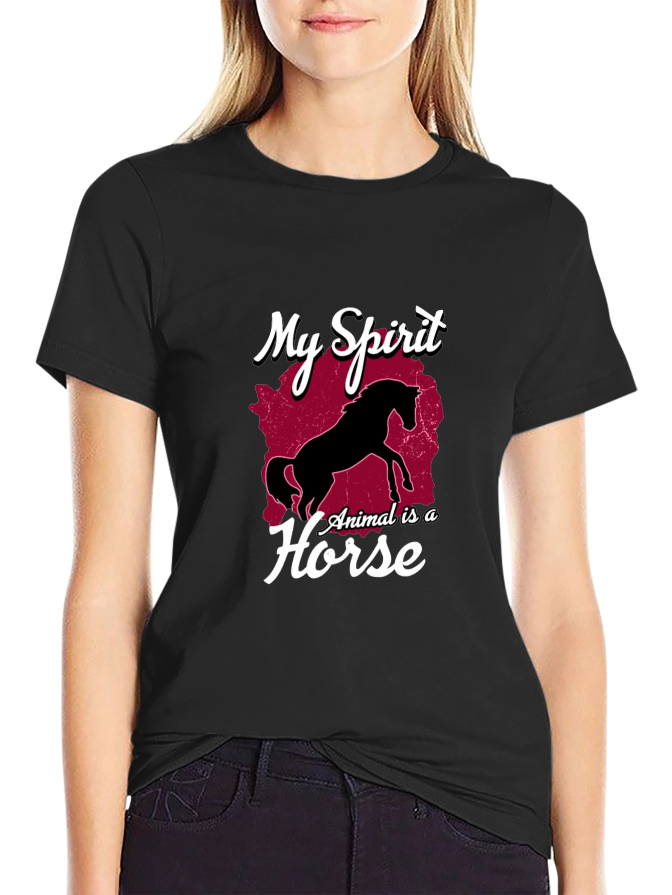 My Spirit Animal Is A Horse Graphic Tee