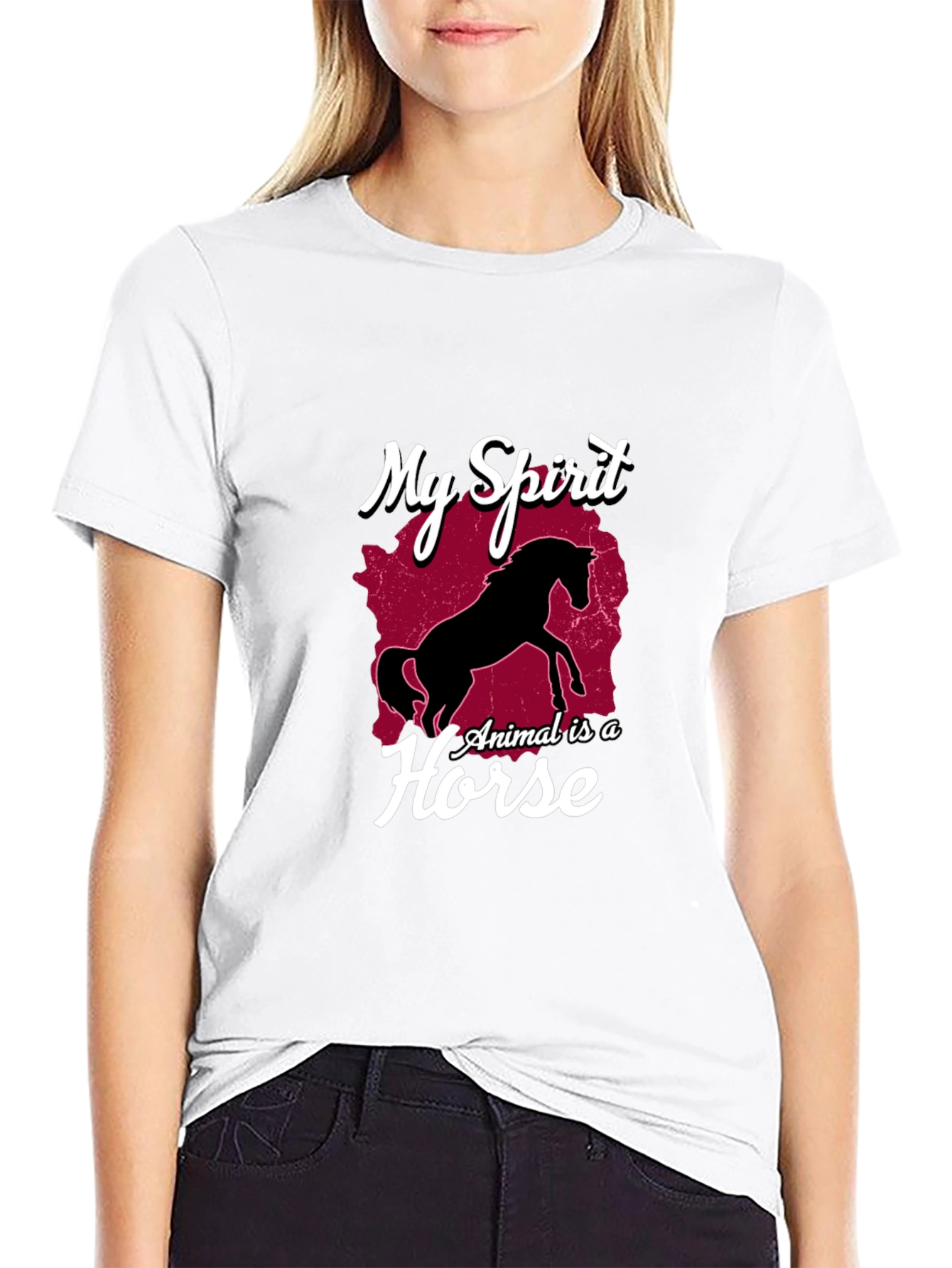 My Spirit Animal Is A Horse Graphic Tee