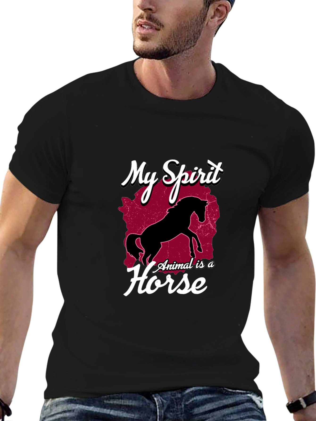 My Spirit Animal Is A Horse Graphic Tee