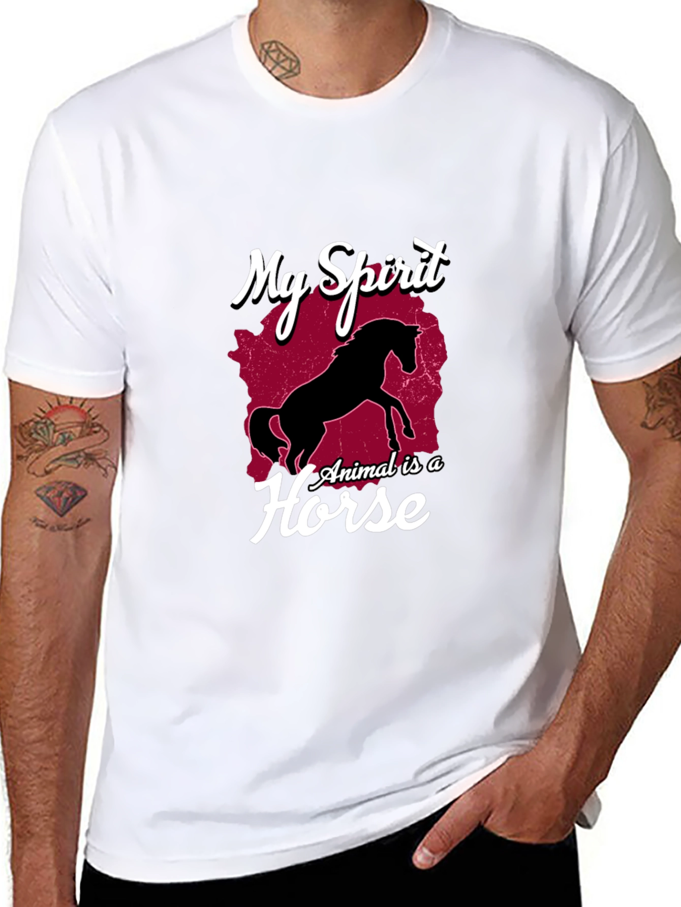 My Spirit Animal Is A Horse Graphic Tee