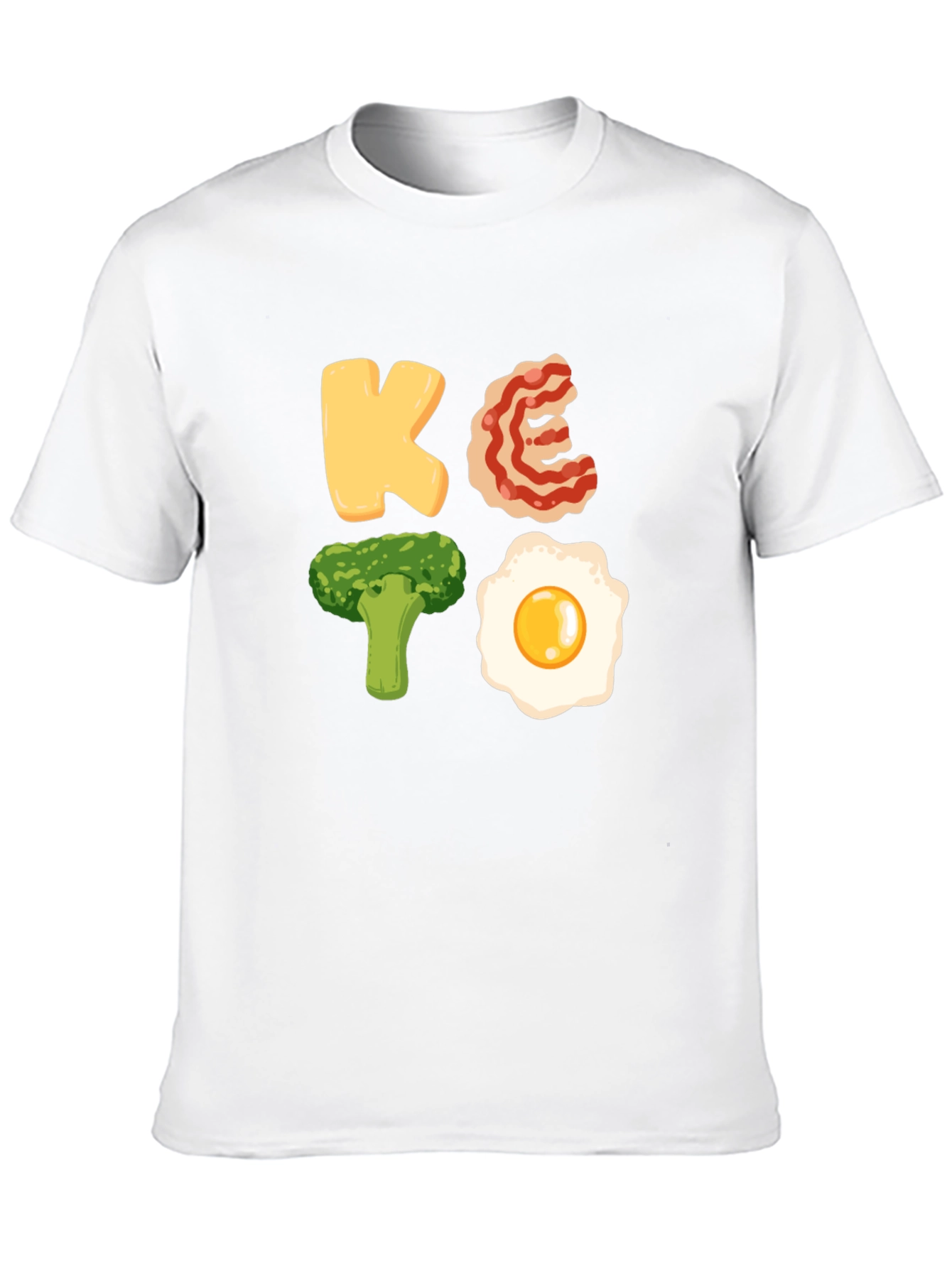 Keto Diet Graphic Tee - Black Cotton T-Shirt