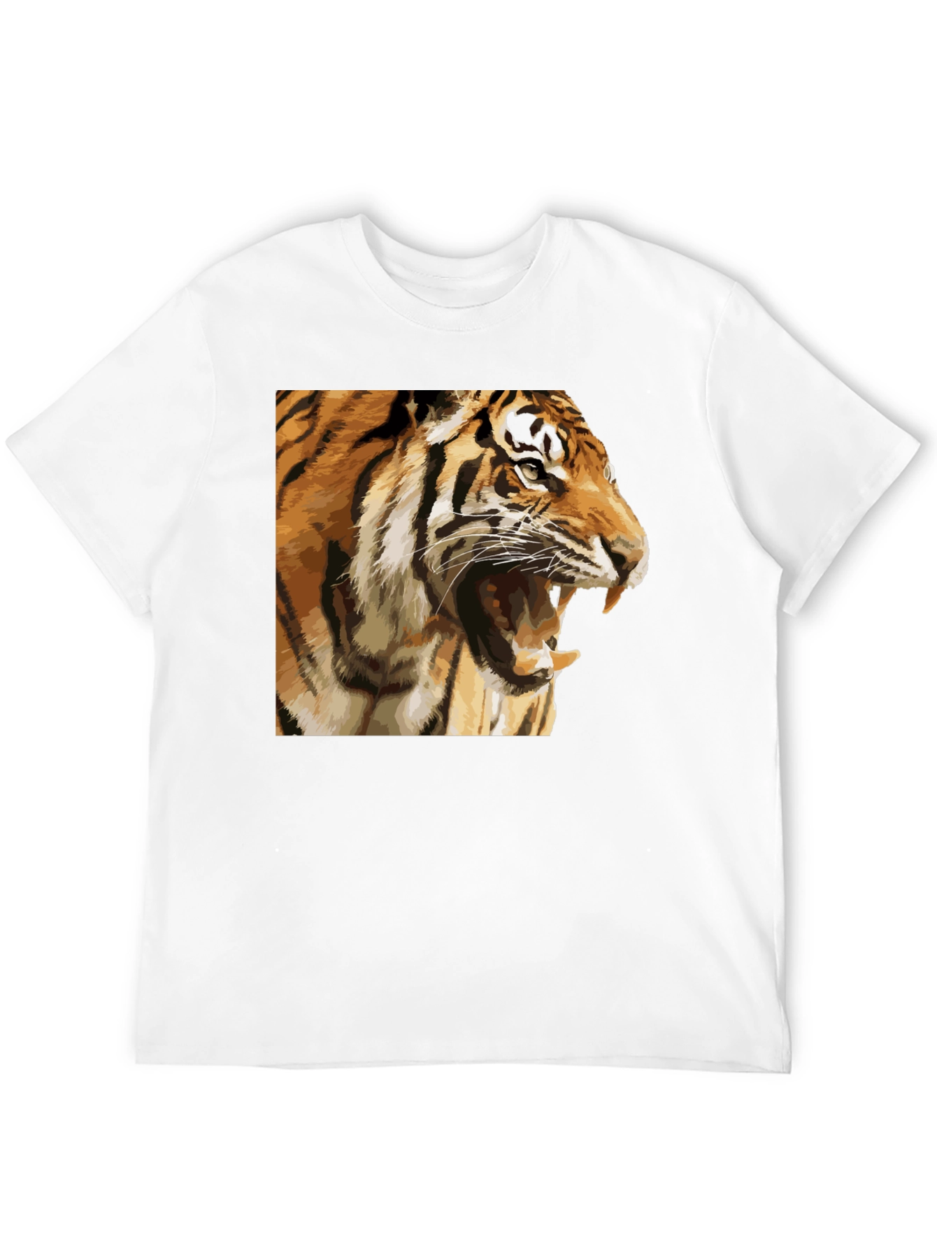 Tiger Graphic T-Shirt - Mens Black Tee