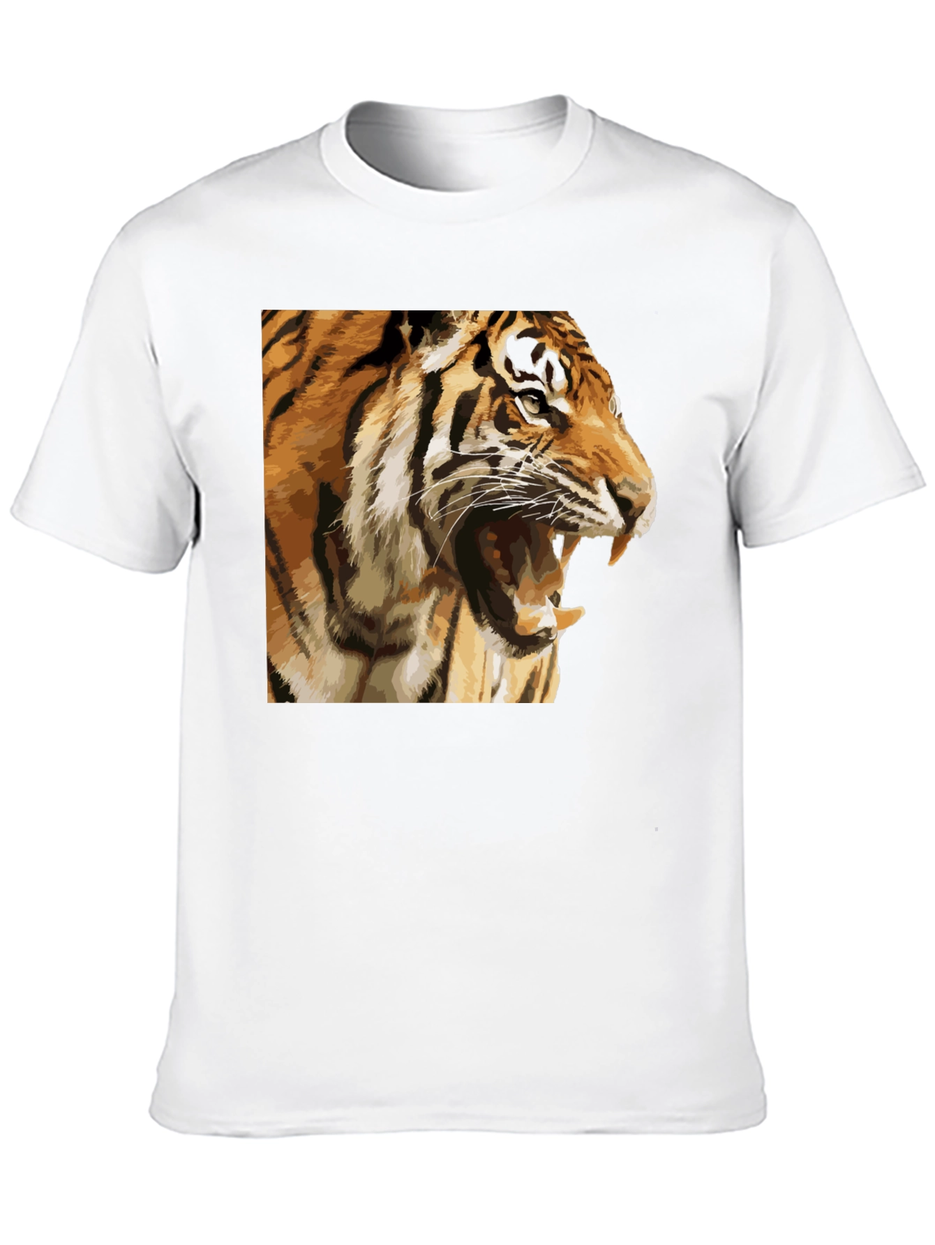 Tiger Graphic T-Shirt - Mens Black Tee