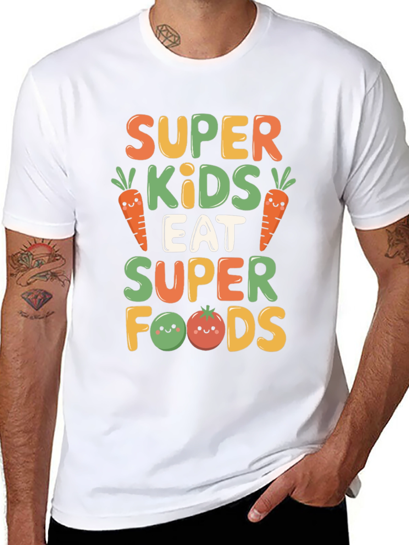 Super Kids Eat Super Foods T-Shirt