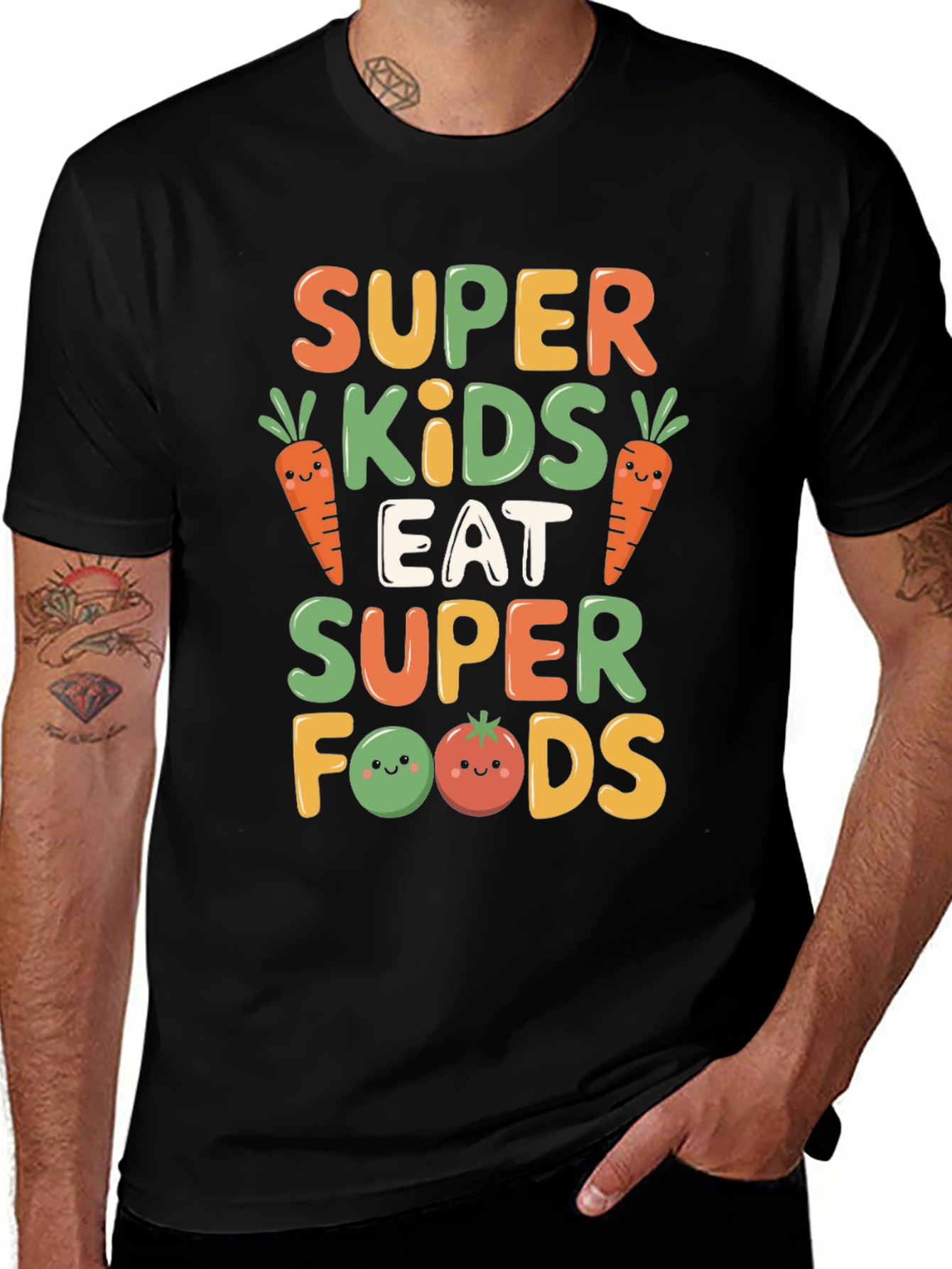 Super Kids Eat Super Foods T-Shirt