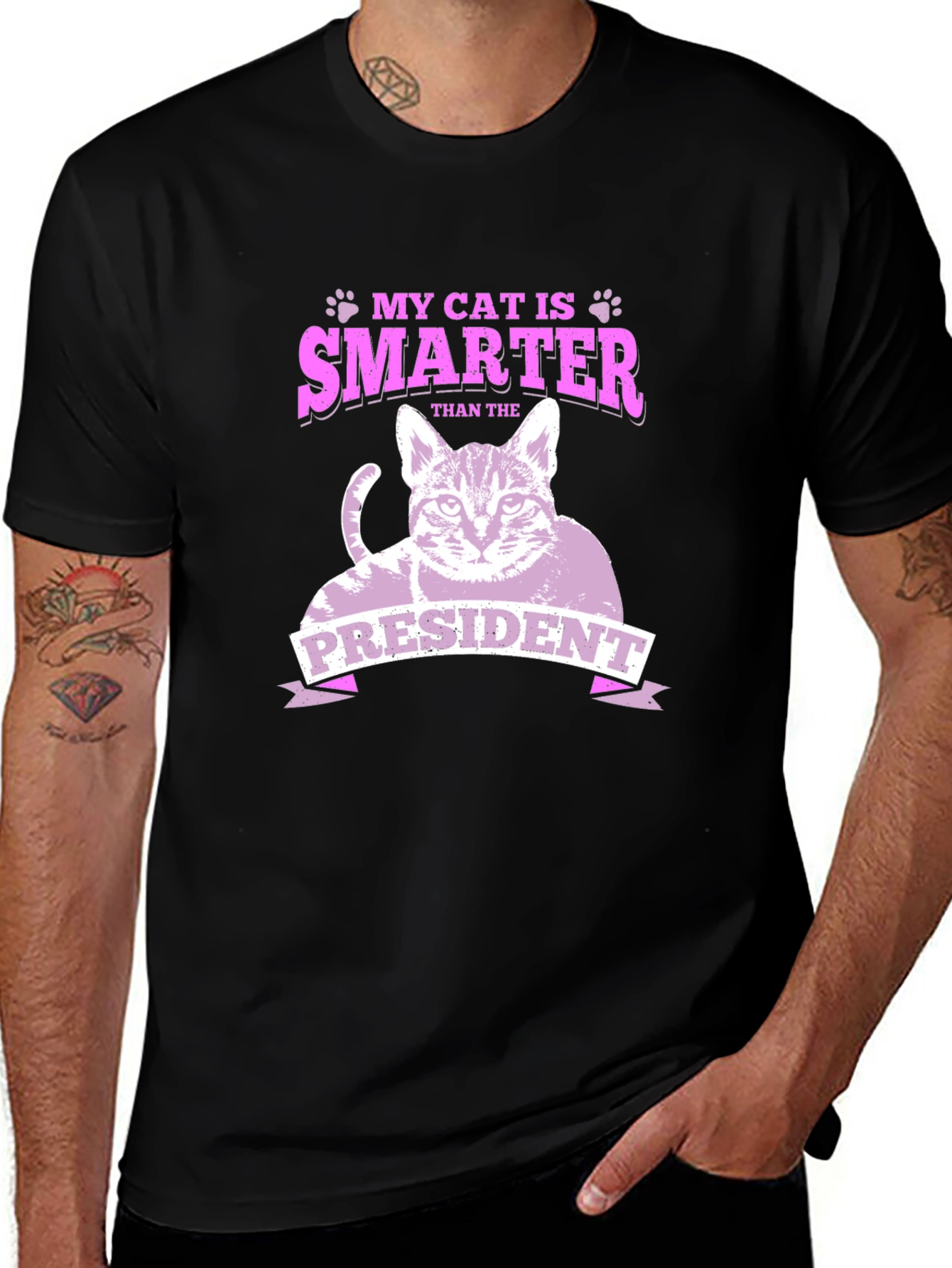 My Cat Is Smarter Than The President Tee