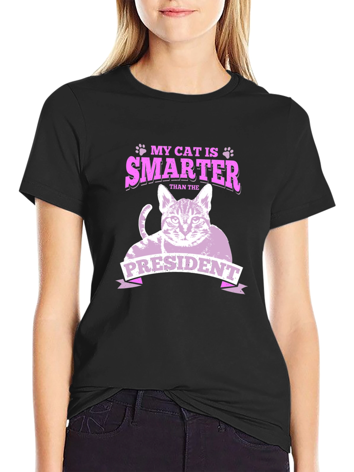 My Cat Is Smarter Than The President Tee