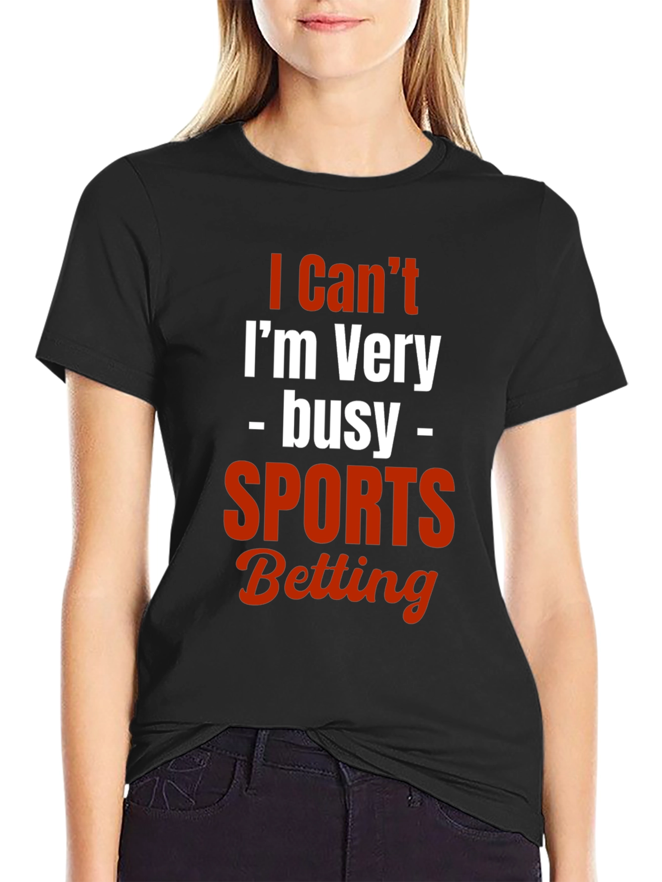 I Cant Im Very Busy Sports Betting T-Shirt