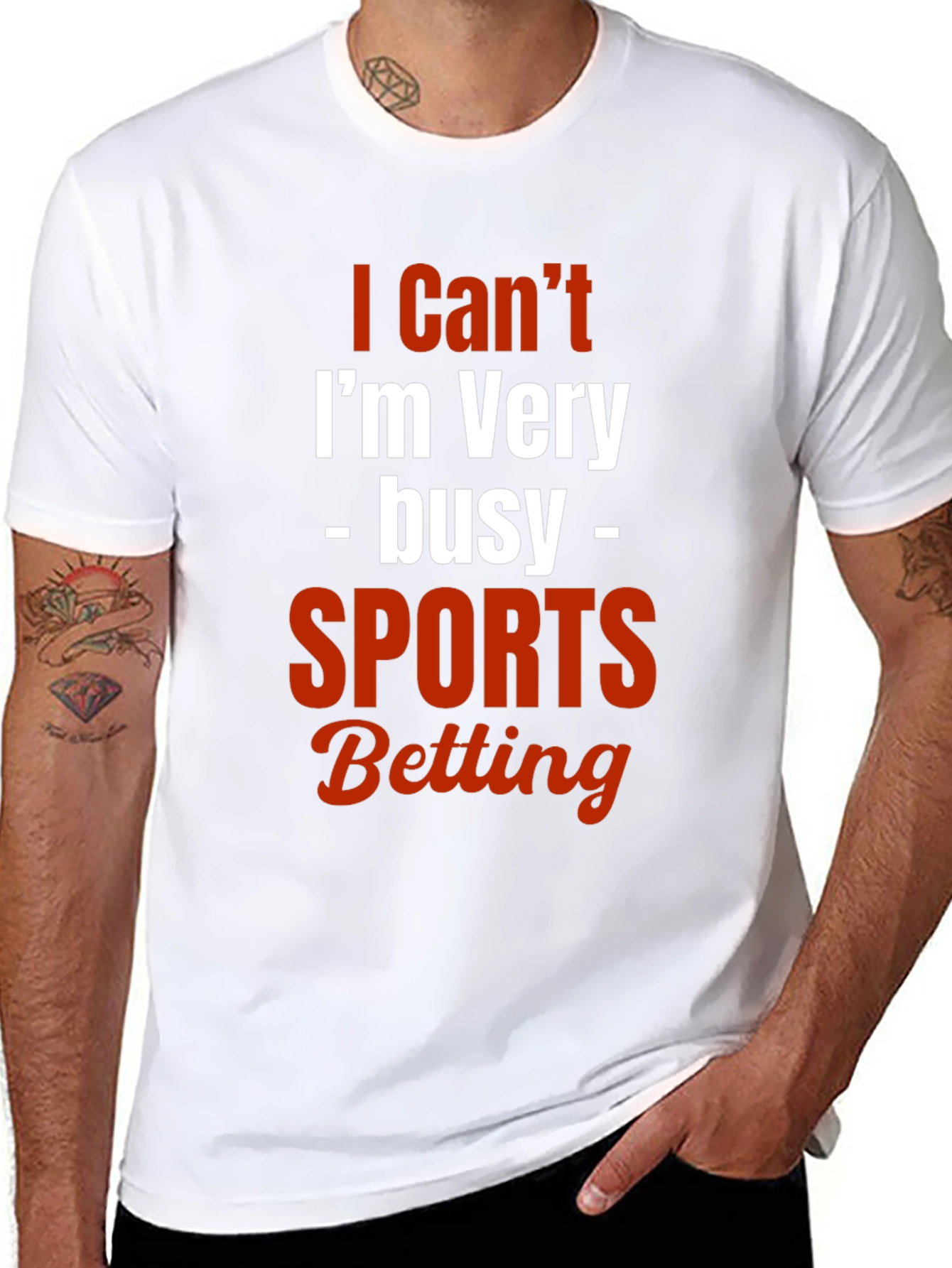 I Cant Im Very Busy Sports Betting T-Shirt