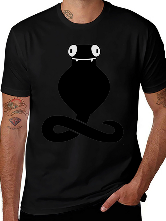 Black Snake Graphic Tee - Mens Cobra Design