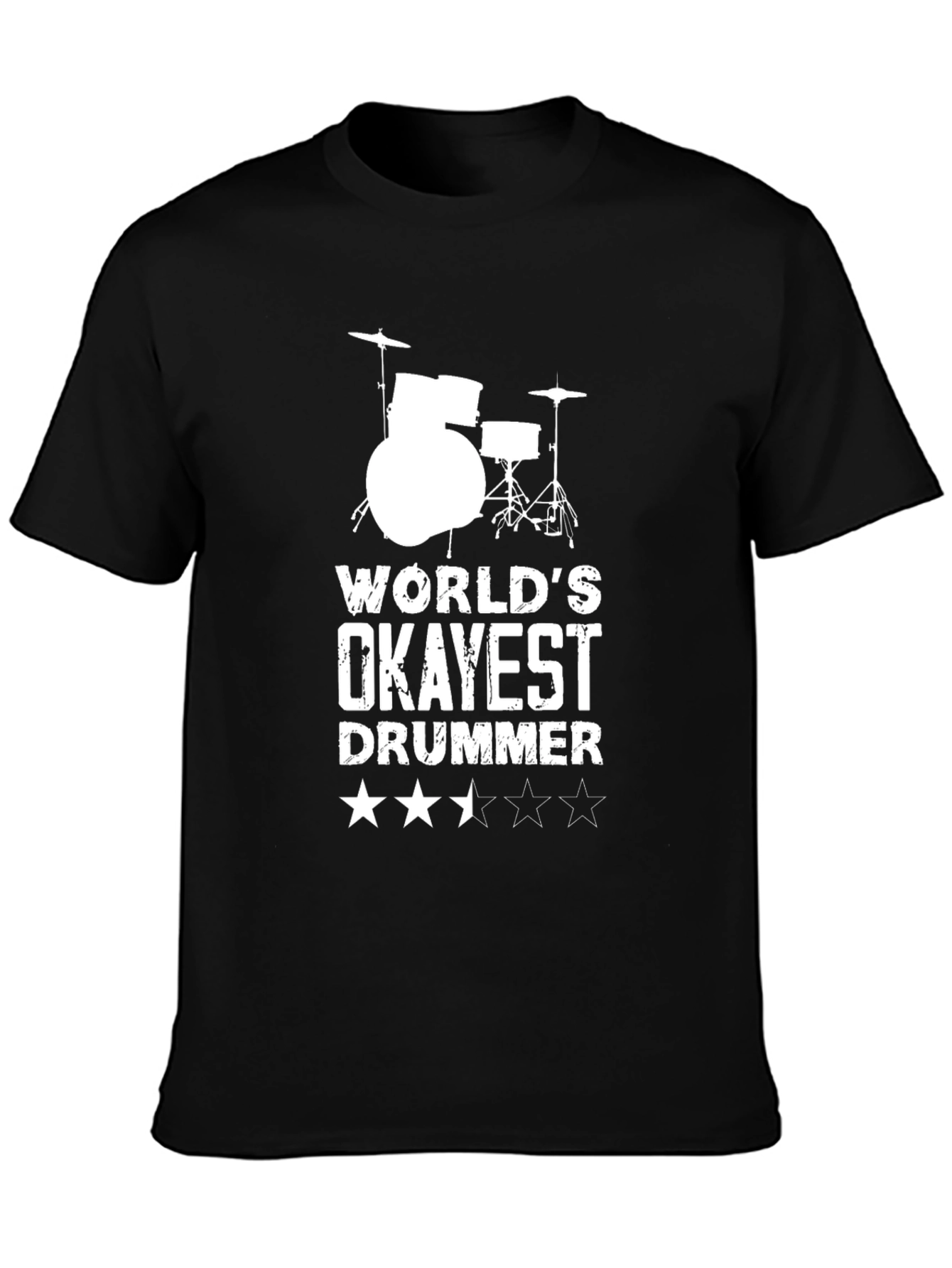 Okayest Drummer T-Shirt - Funny Musician Tee