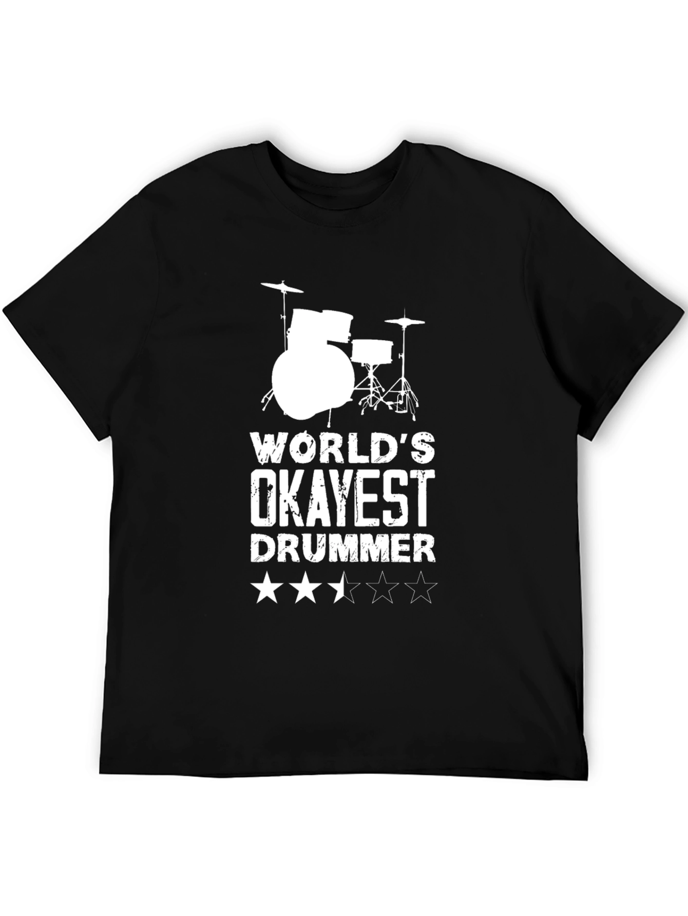 Okayest Drummer T-Shirt - Funny Musician Tee