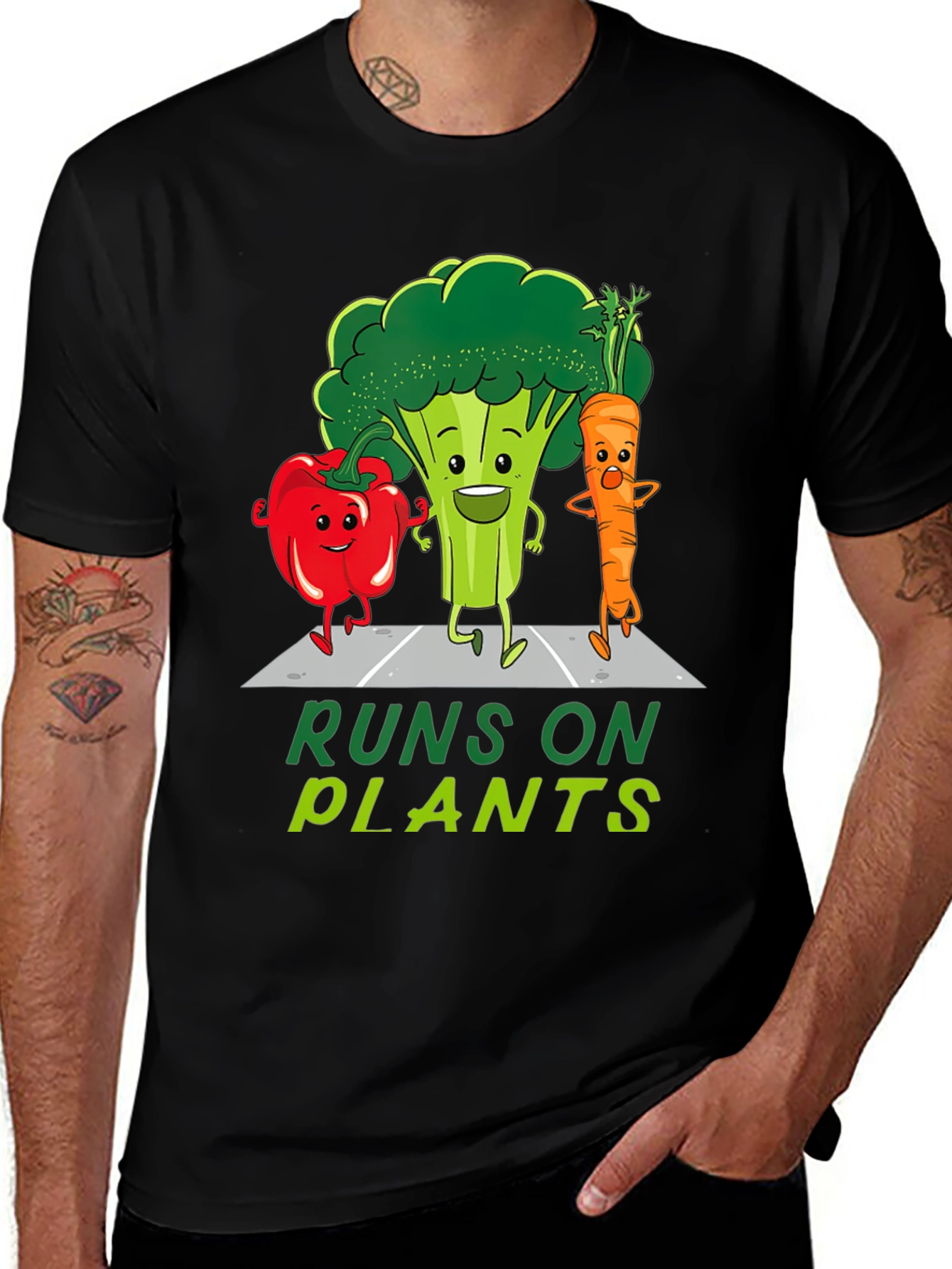 Runs on Plants Vegan T-Shirt