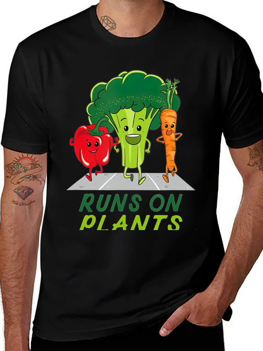 Runs on Plants Vegan T-Shirt
