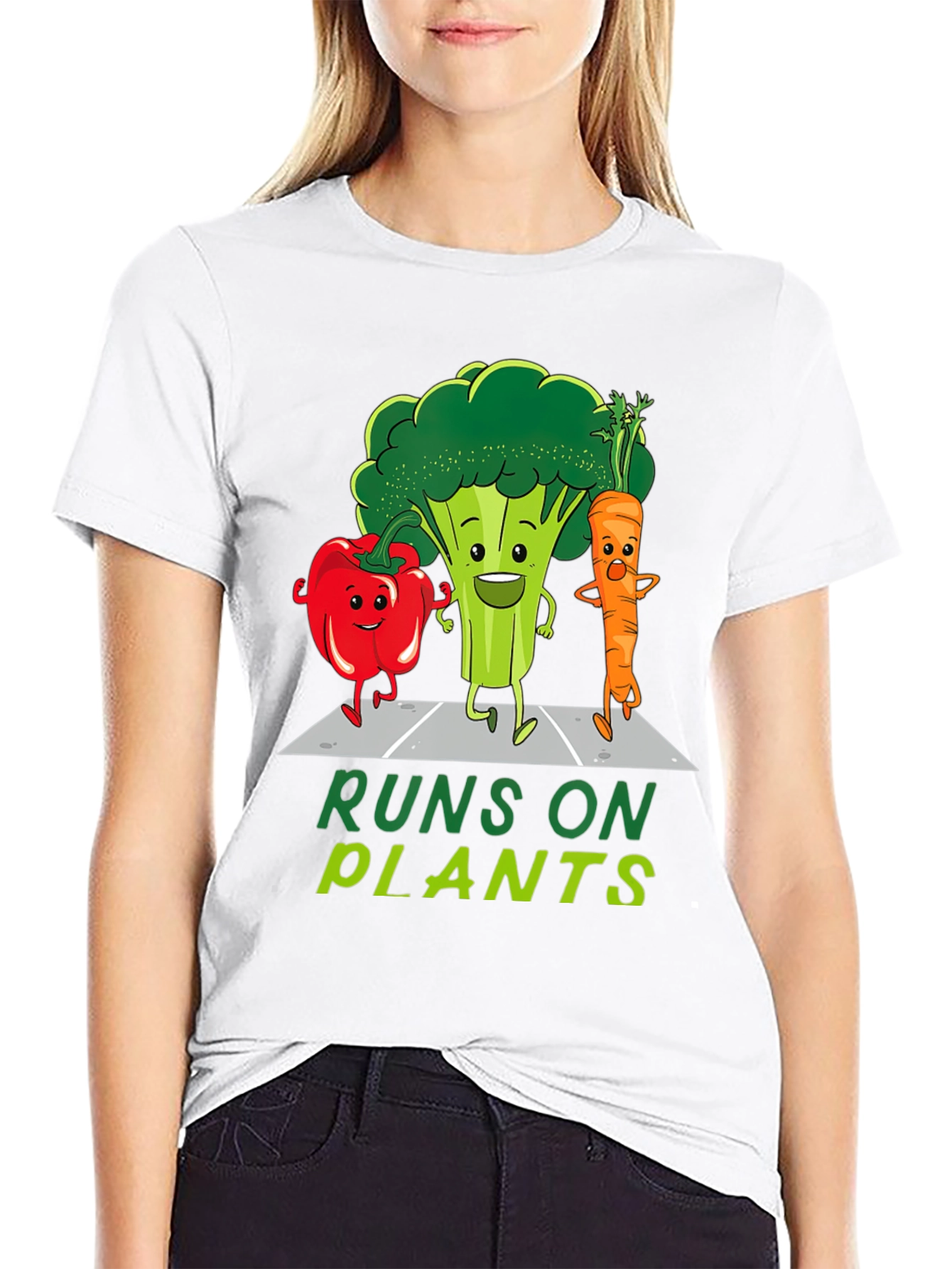 Runs on Plants Vegan T-Shirt