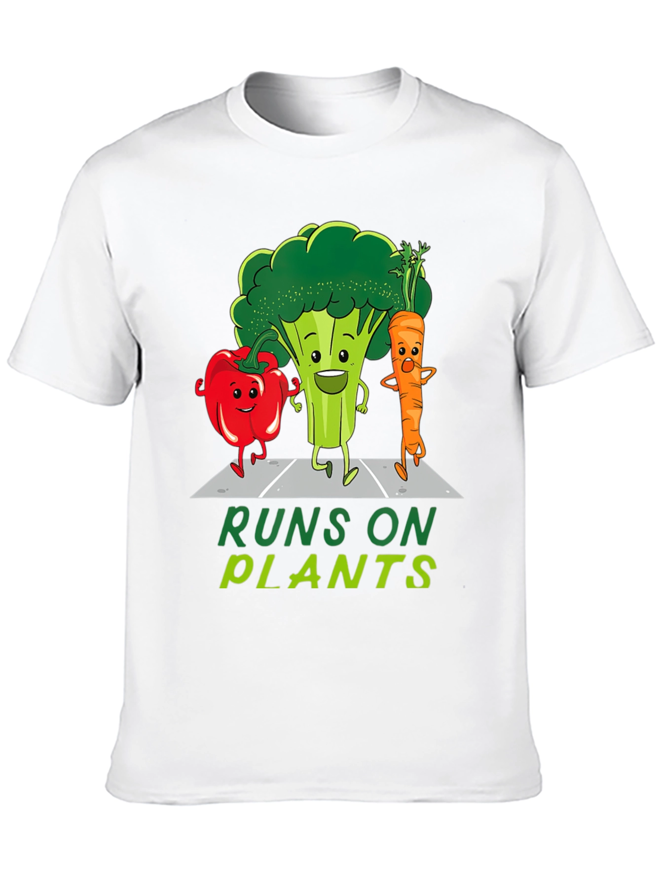 Runs on Plants Vegan T-Shirt
