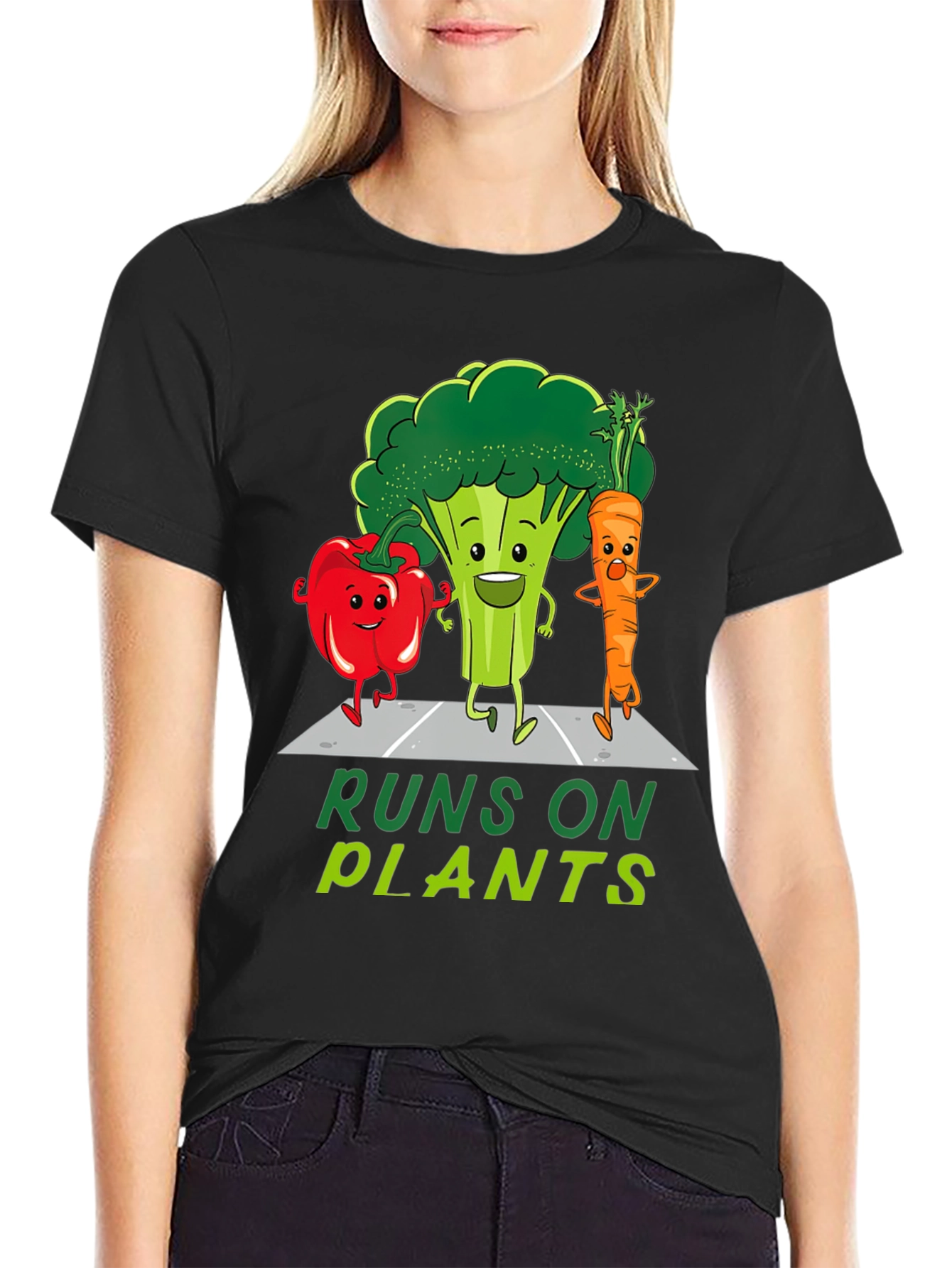 Runs on Plants Vegan T-Shirt