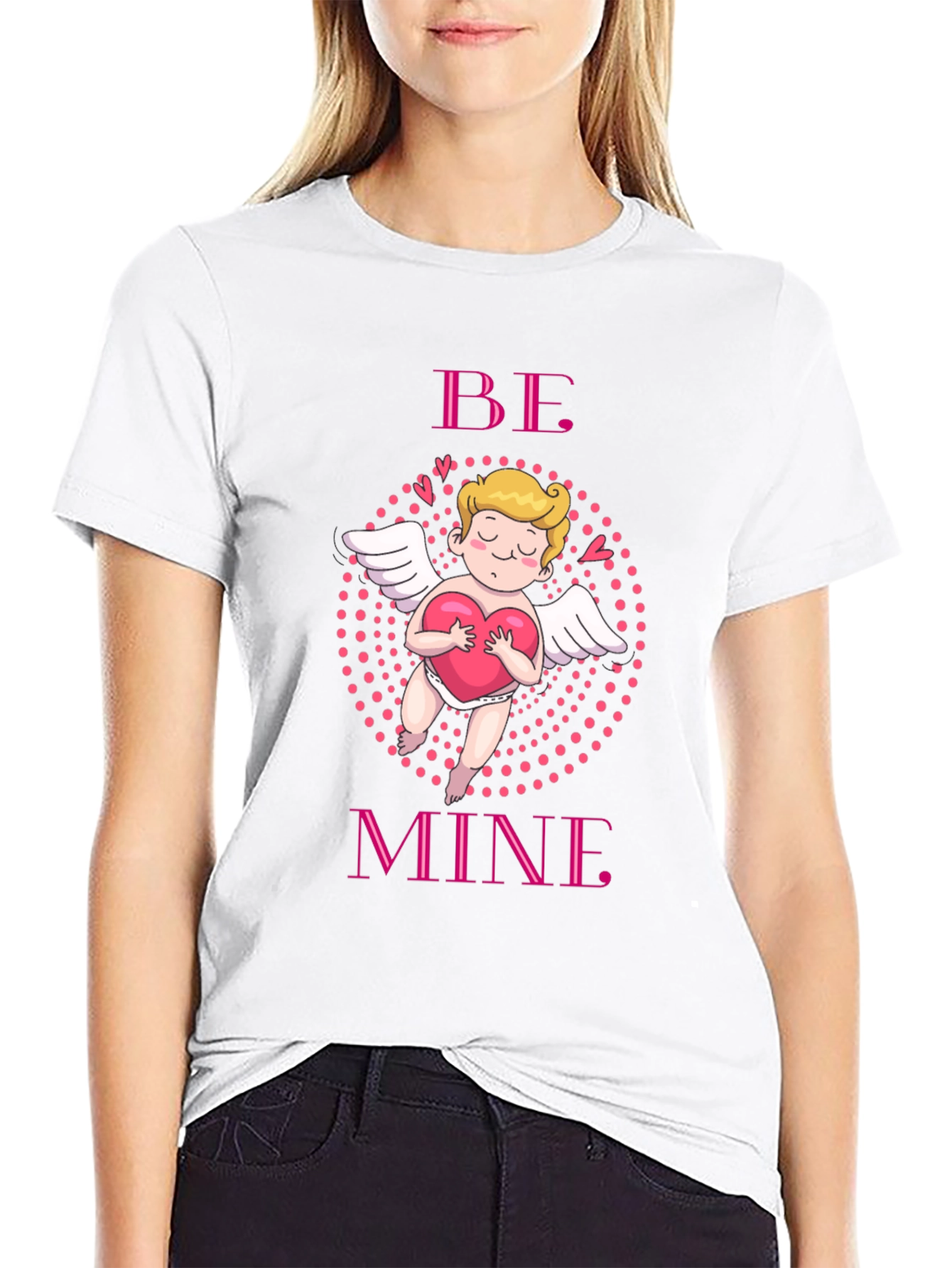 Be Mine Cupid Graphic Tee Valentines Day