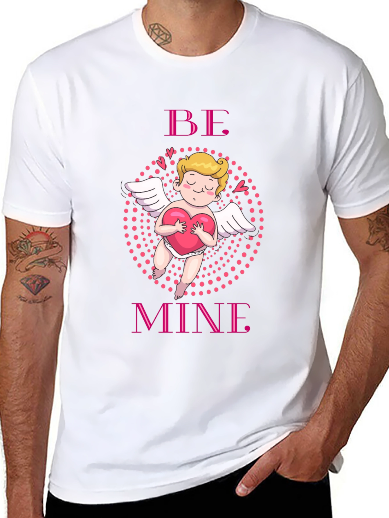 Be Mine Cupid Graphic Tee Valentines Day