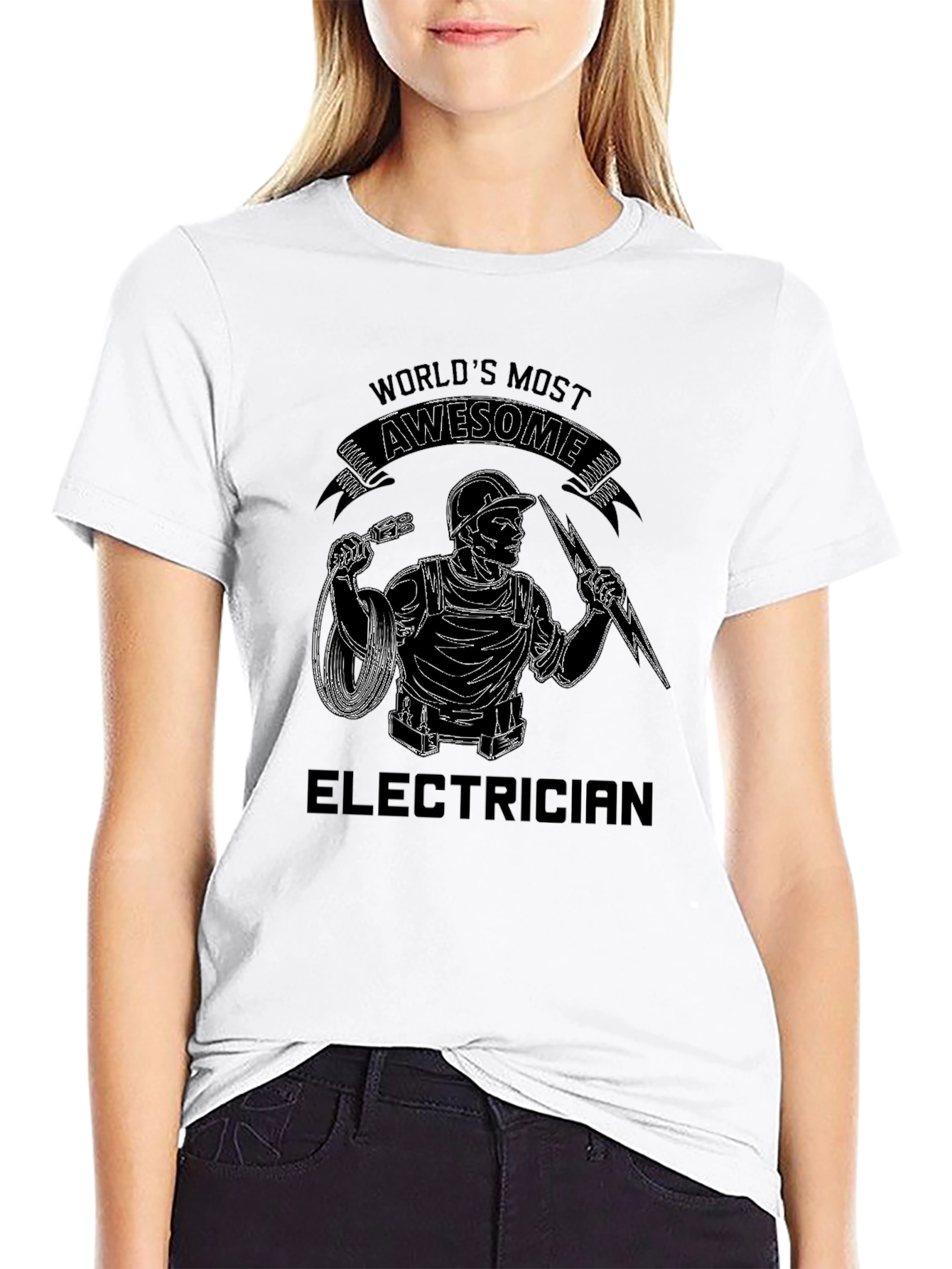 Worlds Most Awesome Electrician T-Shirt