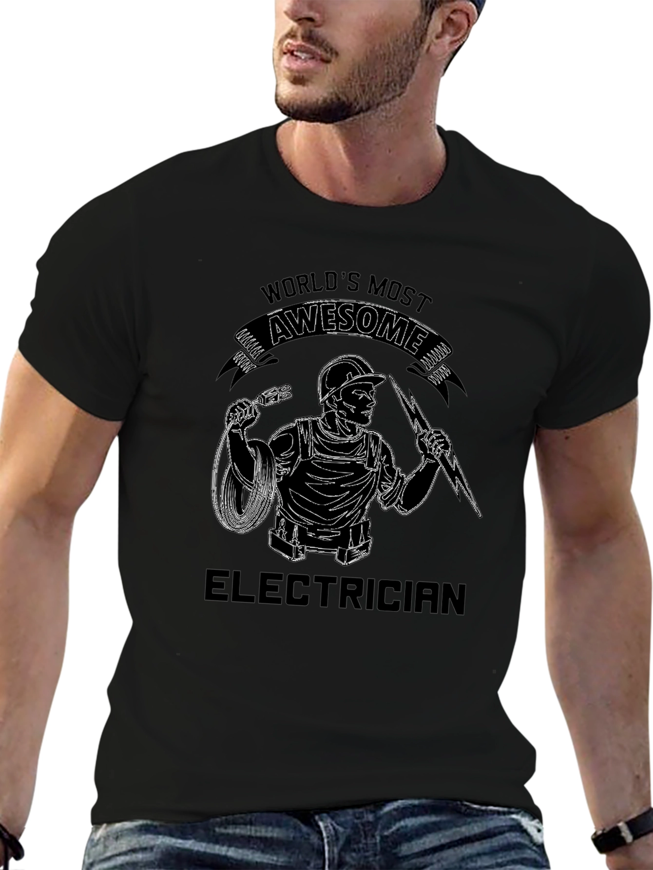 Worlds Most Awesome Electrician T-Shirt