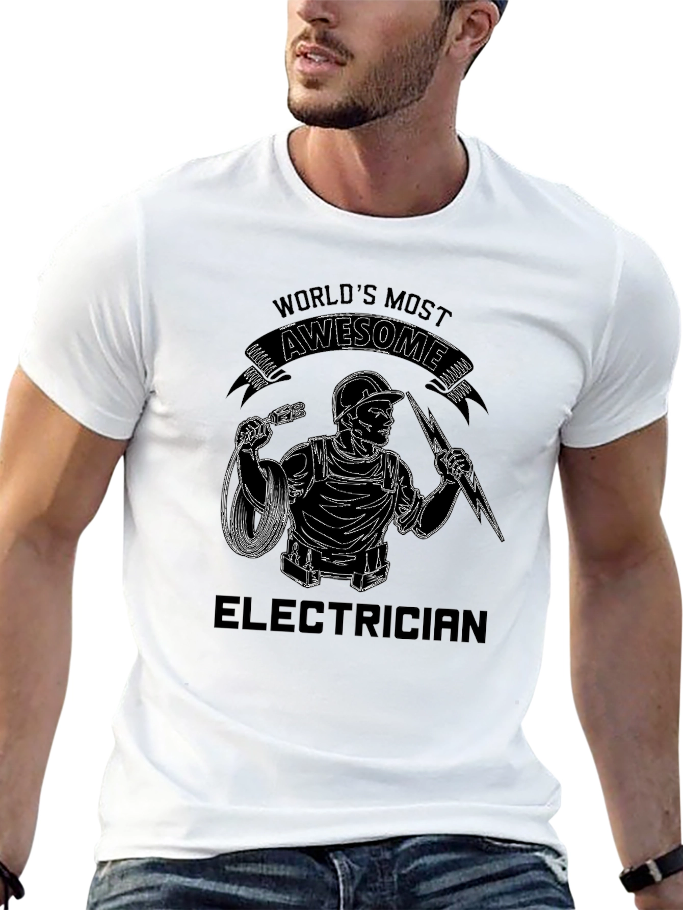 Worlds Most Awesome Electrician T-Shirt