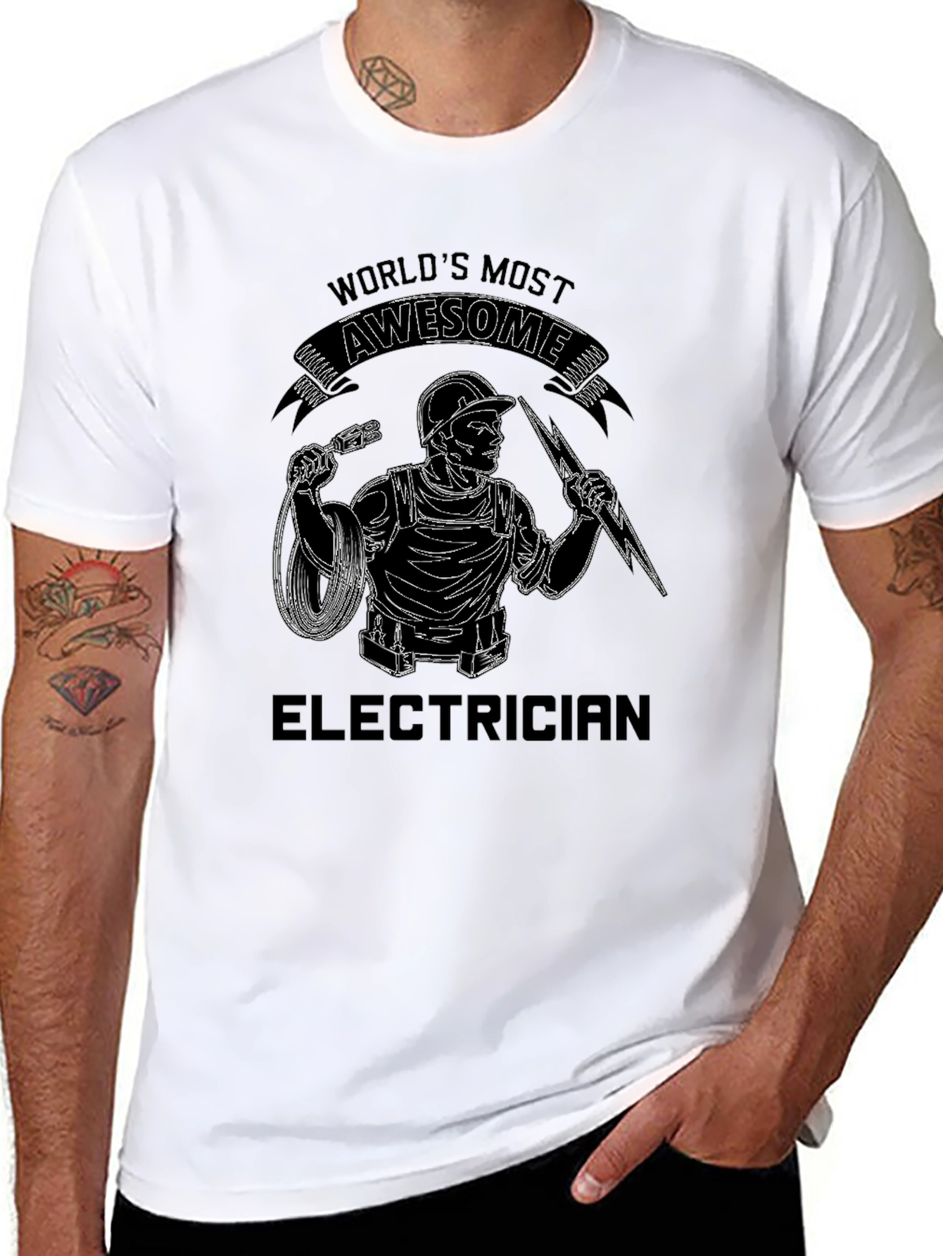 Worlds Most Awesome Electrician T-Shirt